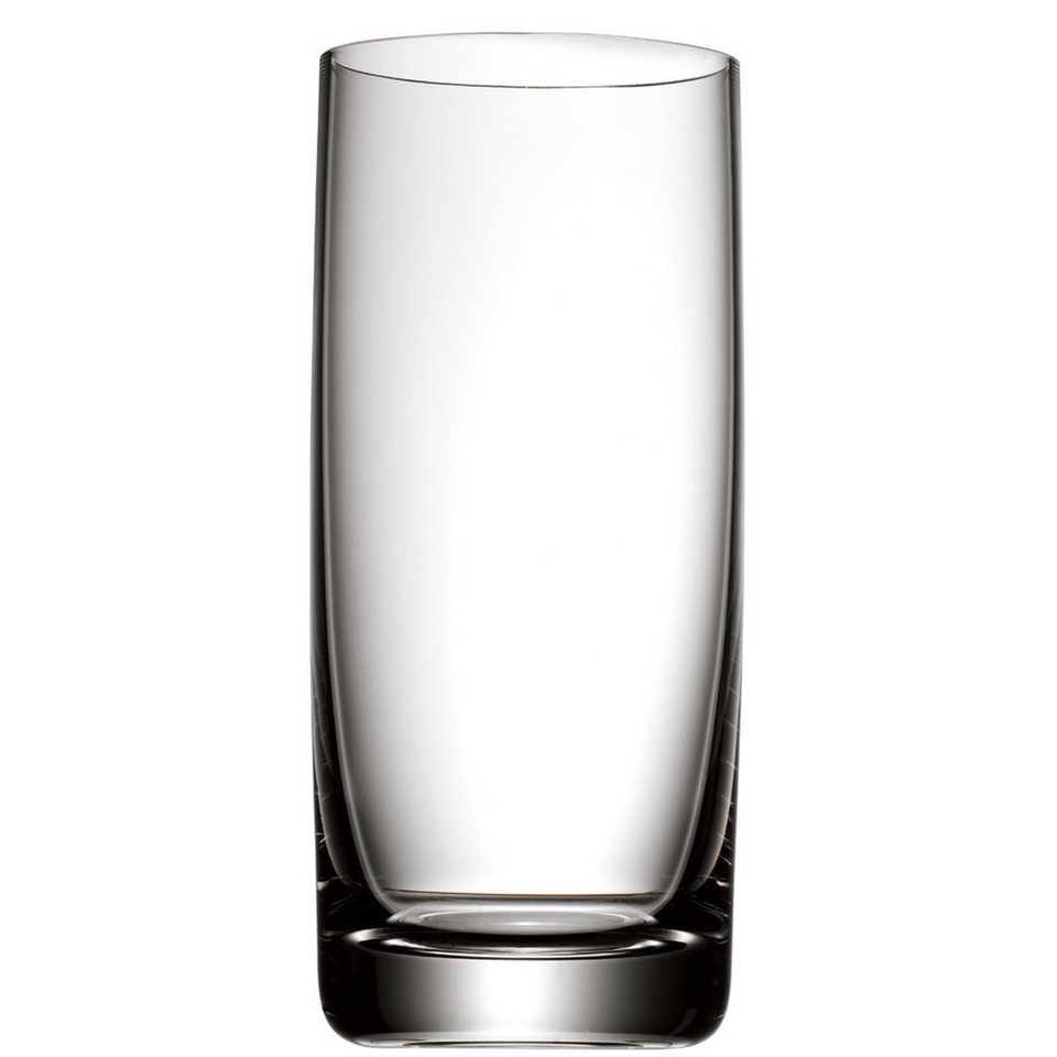 WMF Longdrinkglas Easy, Kristallglas, 6-teilig, 360ml, feiner Mundrand,  spülmaschinengeeignet