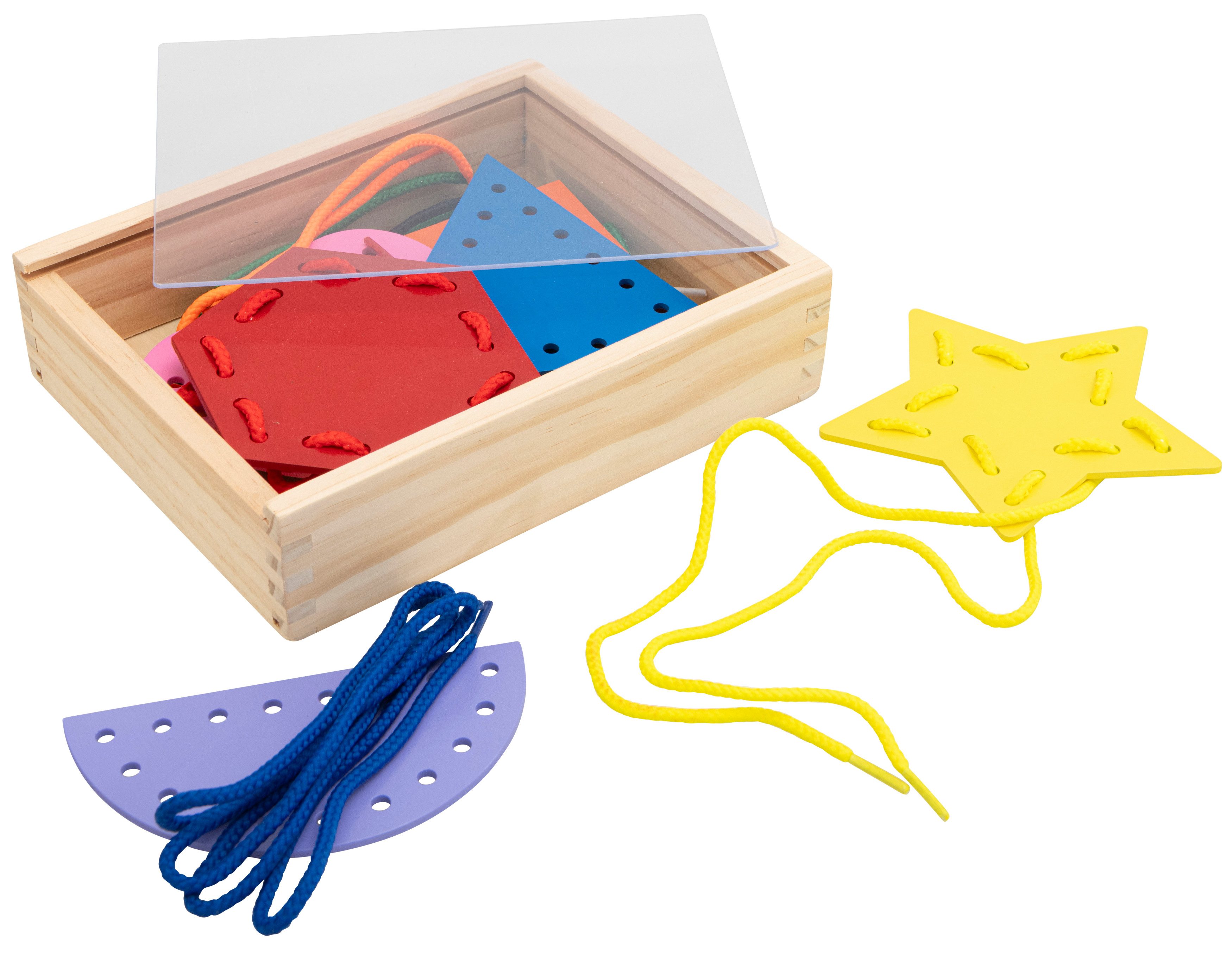 Betzold Motorikbrett Geometrische Formen, aus Holz