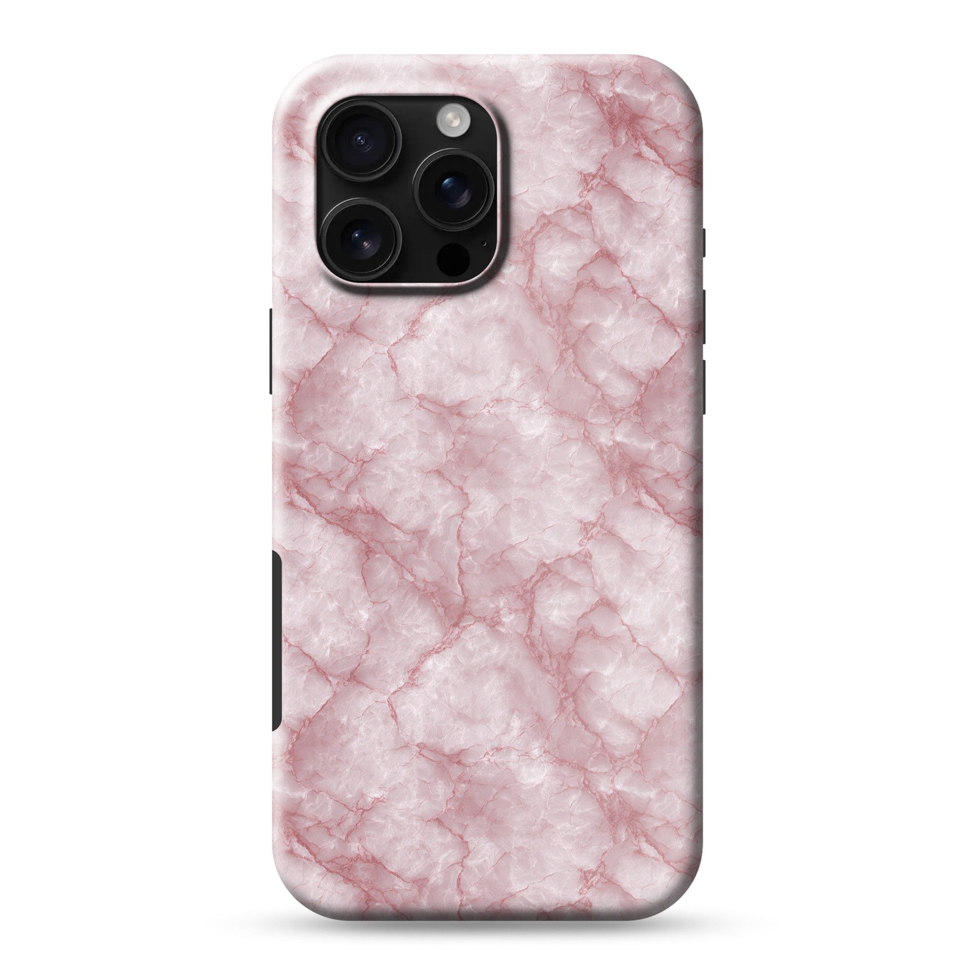 OnlyWow Handyhülle Magsafe für Apple iPhone 16 Pro Max Rosa - Quarzmarmor - Adern, Phone Case, Hardcase, Stoßfest, Schutzhülle