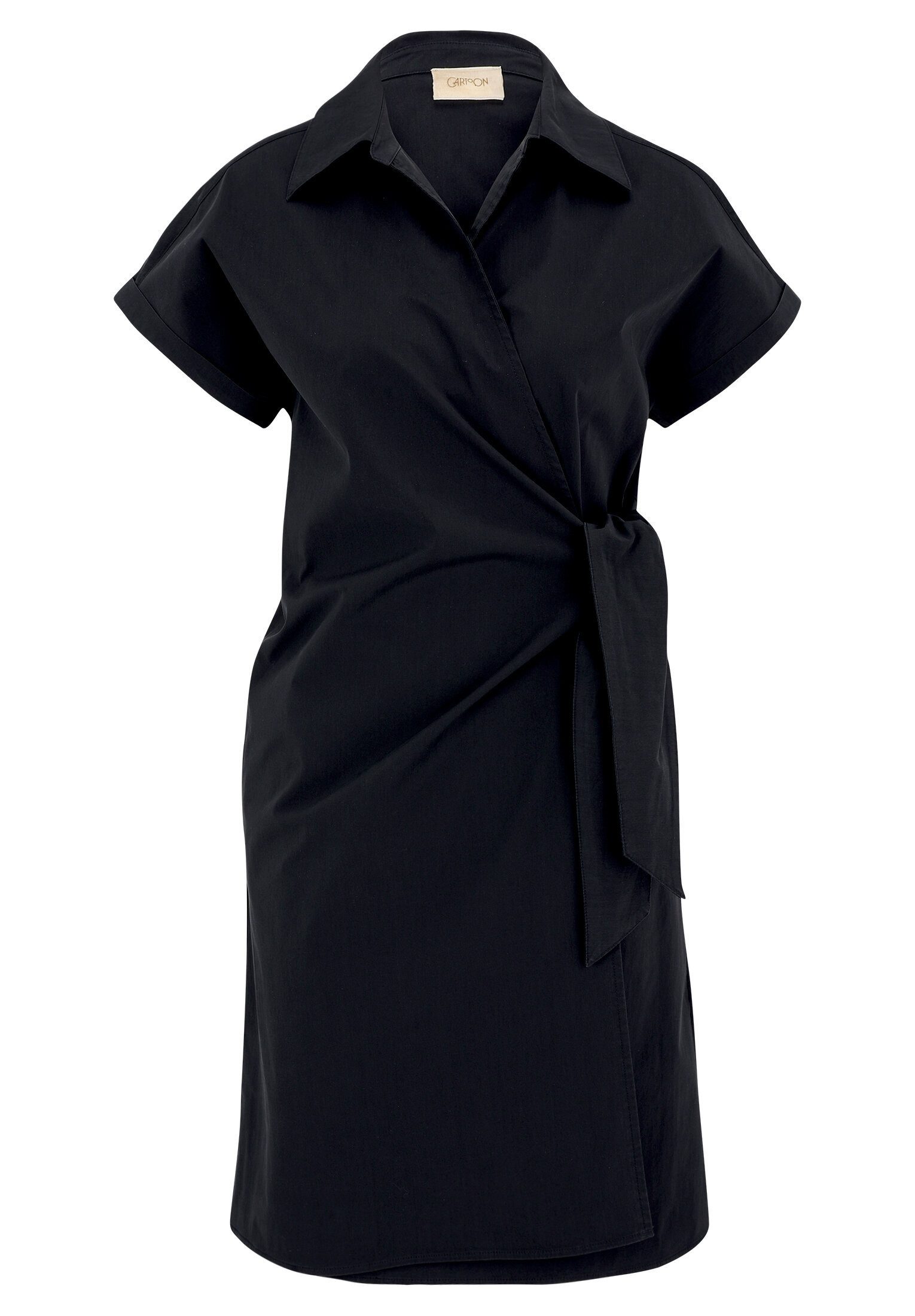 Cartoon Wickelkleid Damen mit Taschen Form