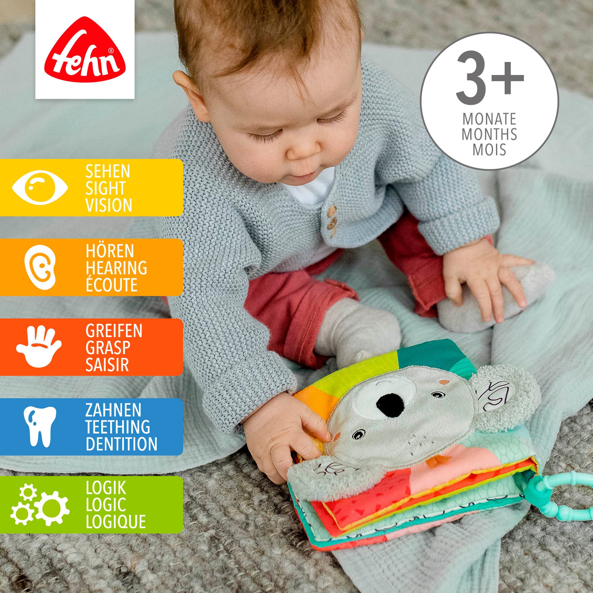 Fehn Greifspielzeug DoBabyDoo, Stoffbuch Koala günstig online kaufen