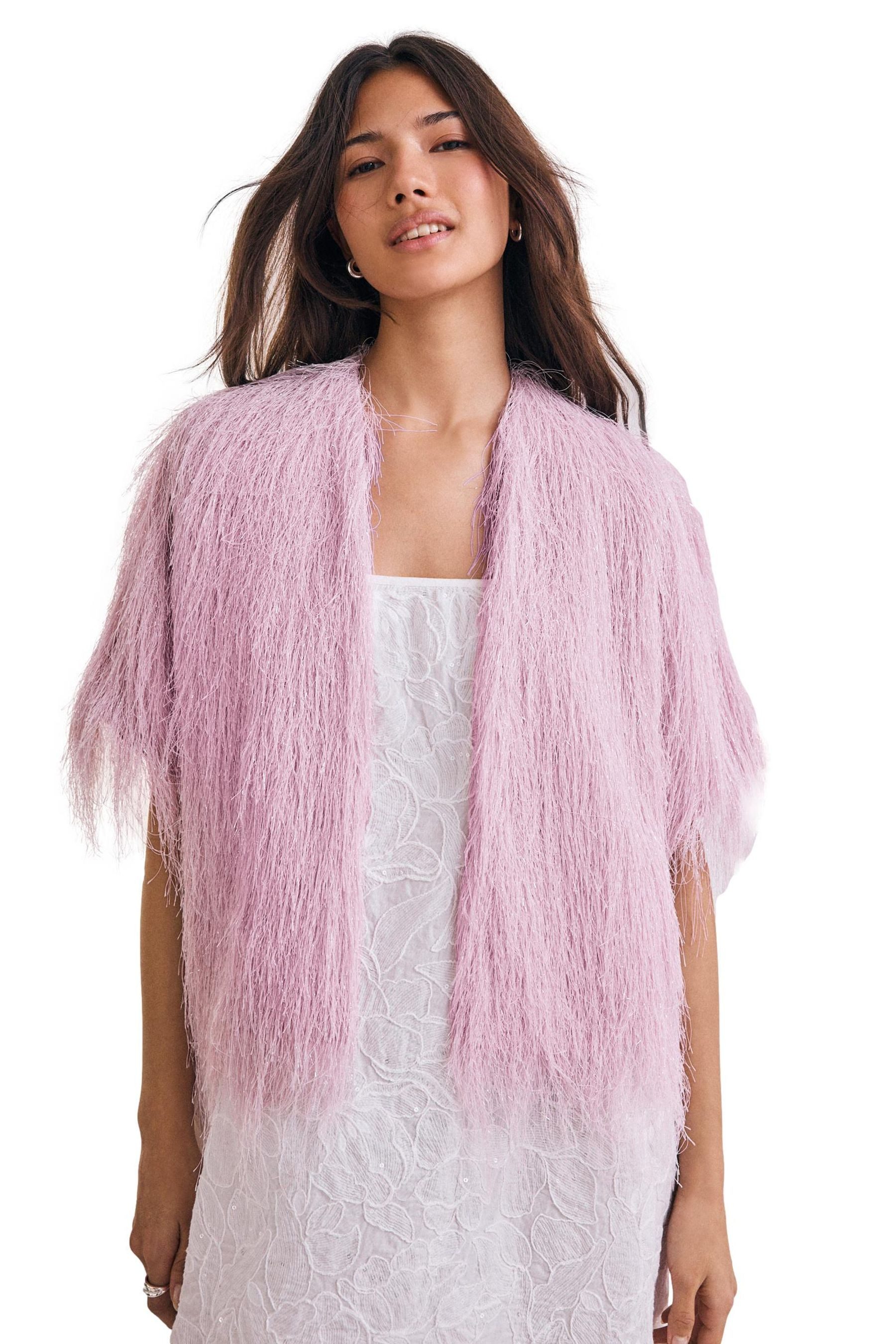 Next Bolero Verkürzter Cover-up in Federn-Optik (1-tlg) günstig online kaufen