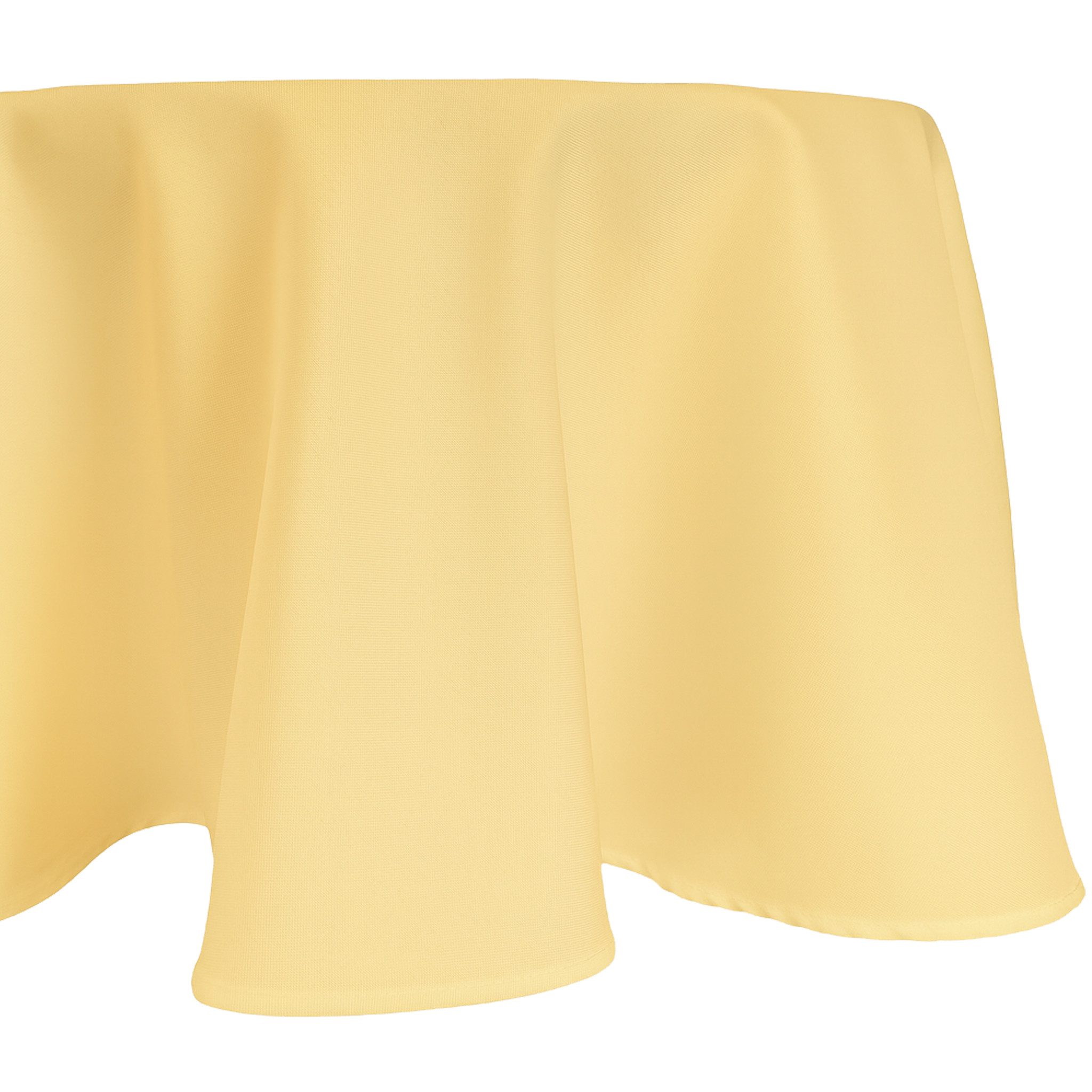 matches21 HOME & HOBBY Tischdecke Tischdecke Ø 135 cm für Küche & Esstisch in Gelb (1-tlg), Waschbares Tischtuch mit Lotuseffekt
