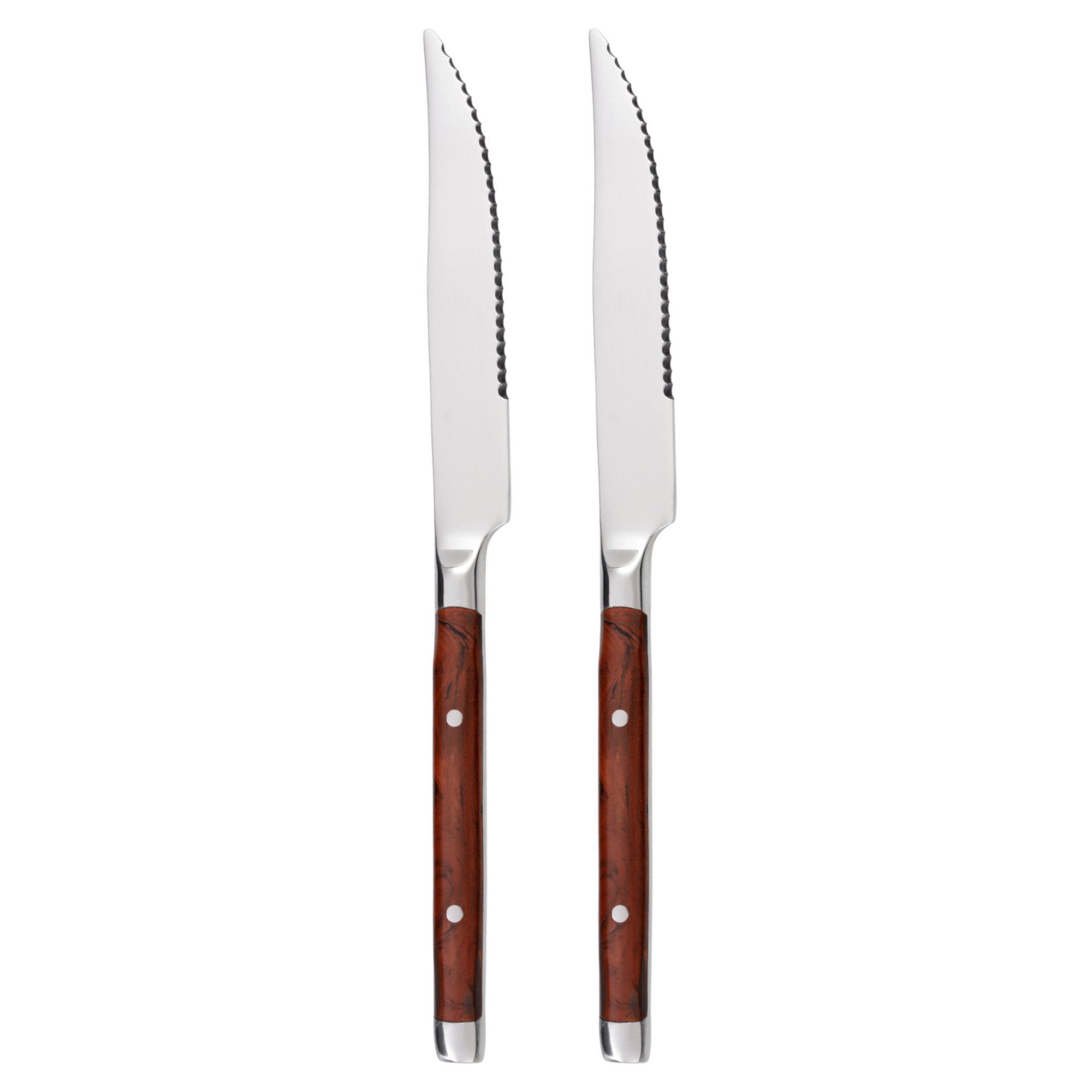 Steakmesser GRÄWE Steakmesser 2er-Set Bamberg braun