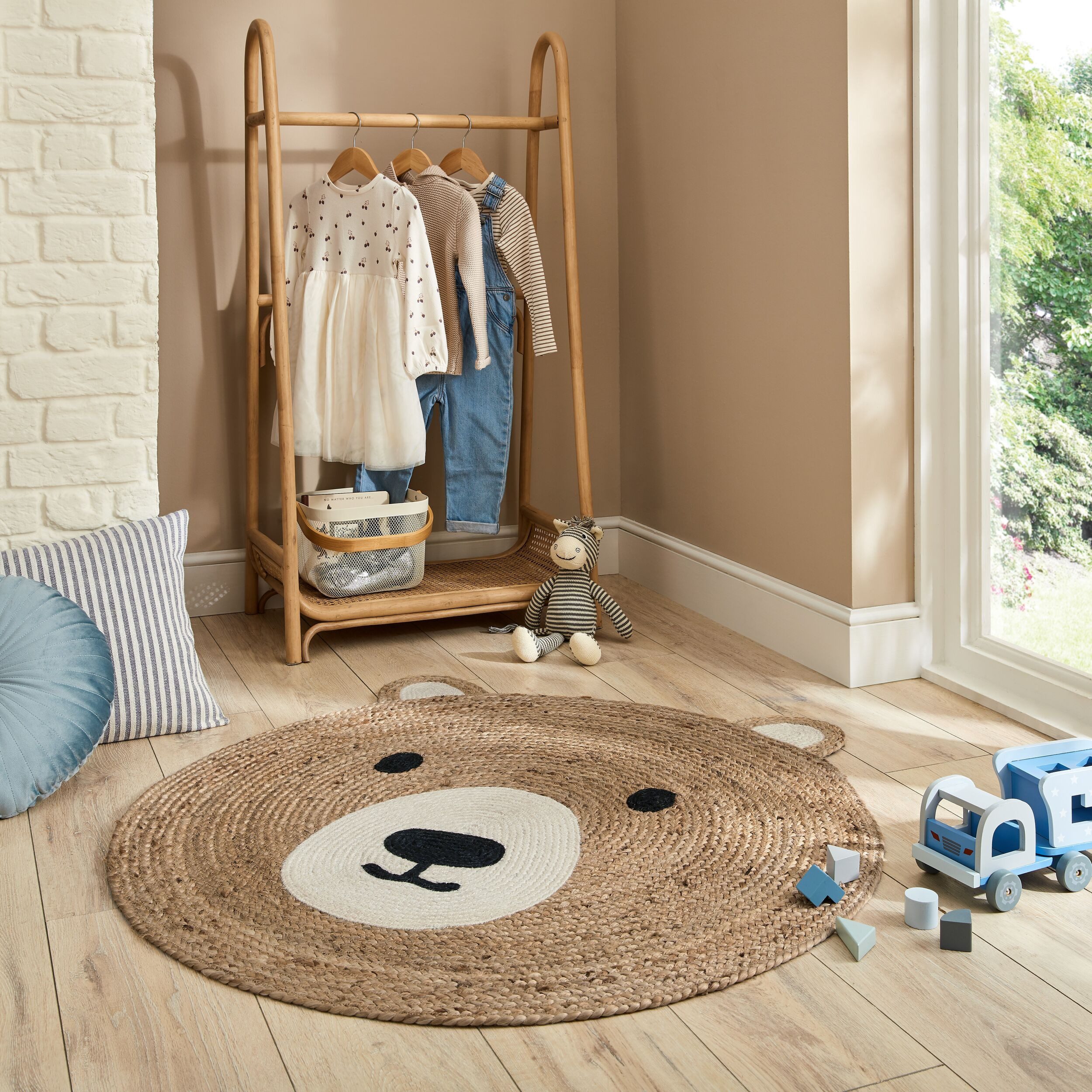 FLAIR RUGS Teppich Jute Kinder, rund, günstig online kaufen
