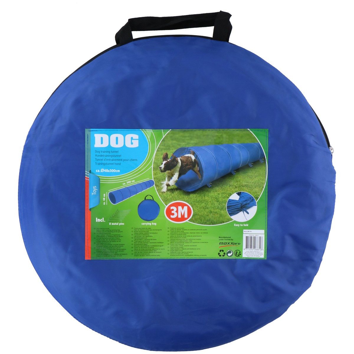 maxxpro Outdoor-Spielzeug maxxpro Hundetunnel 3M, Polyester