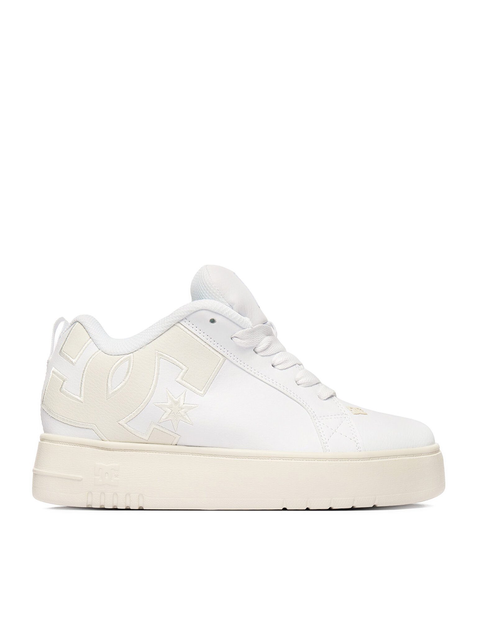 DC Shoes DC Shoes Damenschuhe Weiß DC SHOES-EO-COURT GRAFFIK PLATTFORM DC024221 Sneaker
