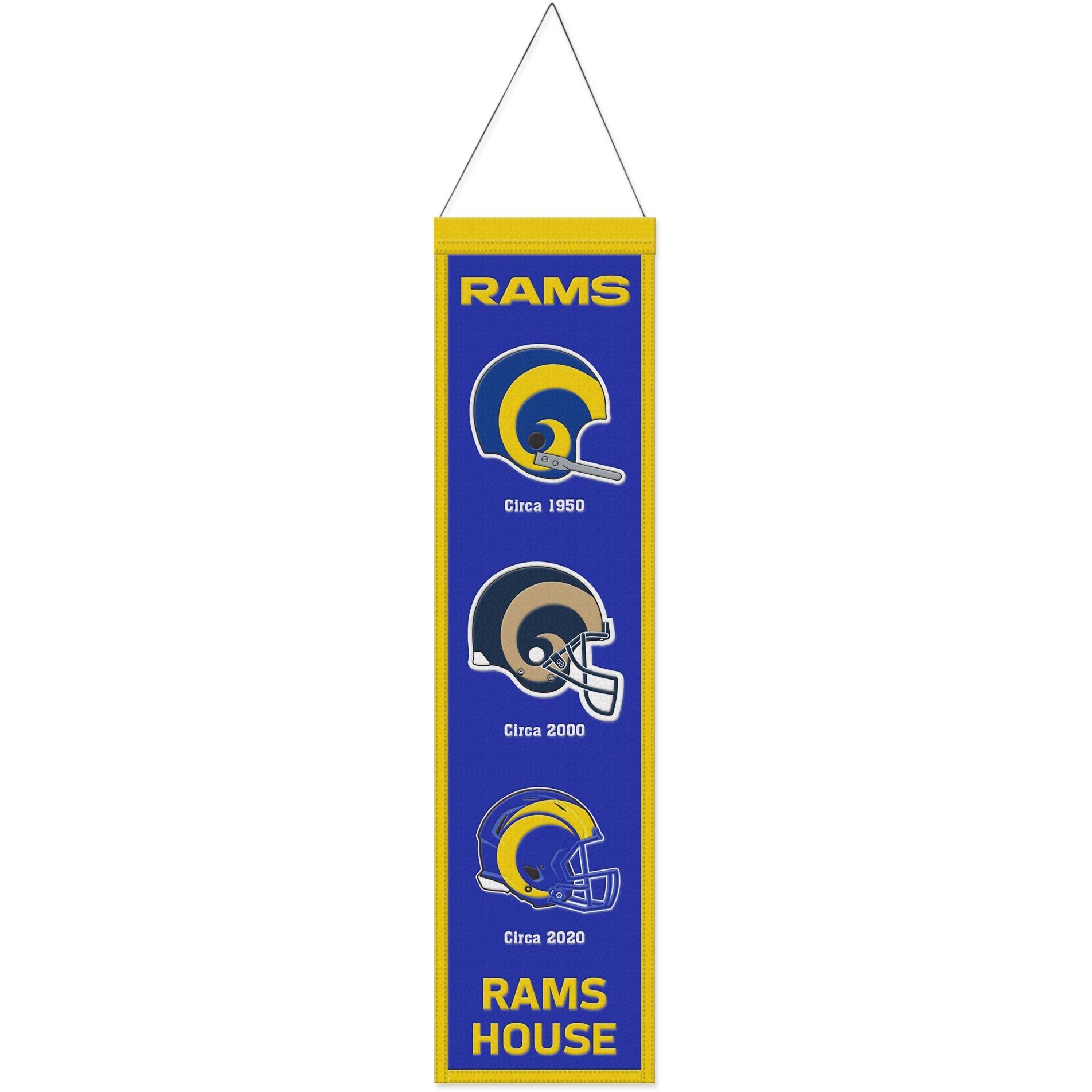 WinCraft Wanddekoobjekt NFL Teams EVOLUTION Wool Banner 80x20cm Los Angeles Rams