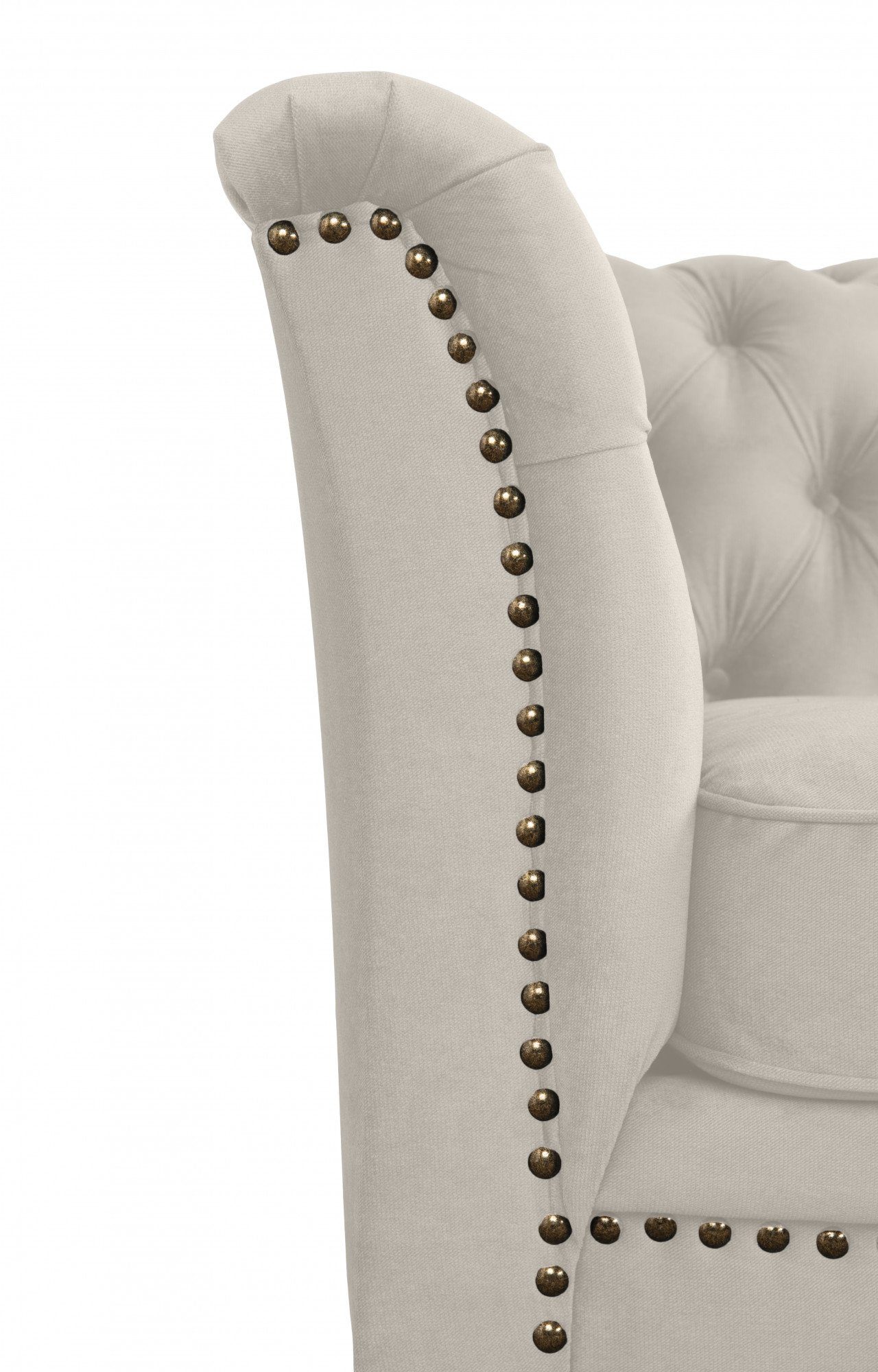 Leonique Nietenbesatz Chesterfield Design mit 2-Sitzer typischer Knopfheftung und Lynelle,
