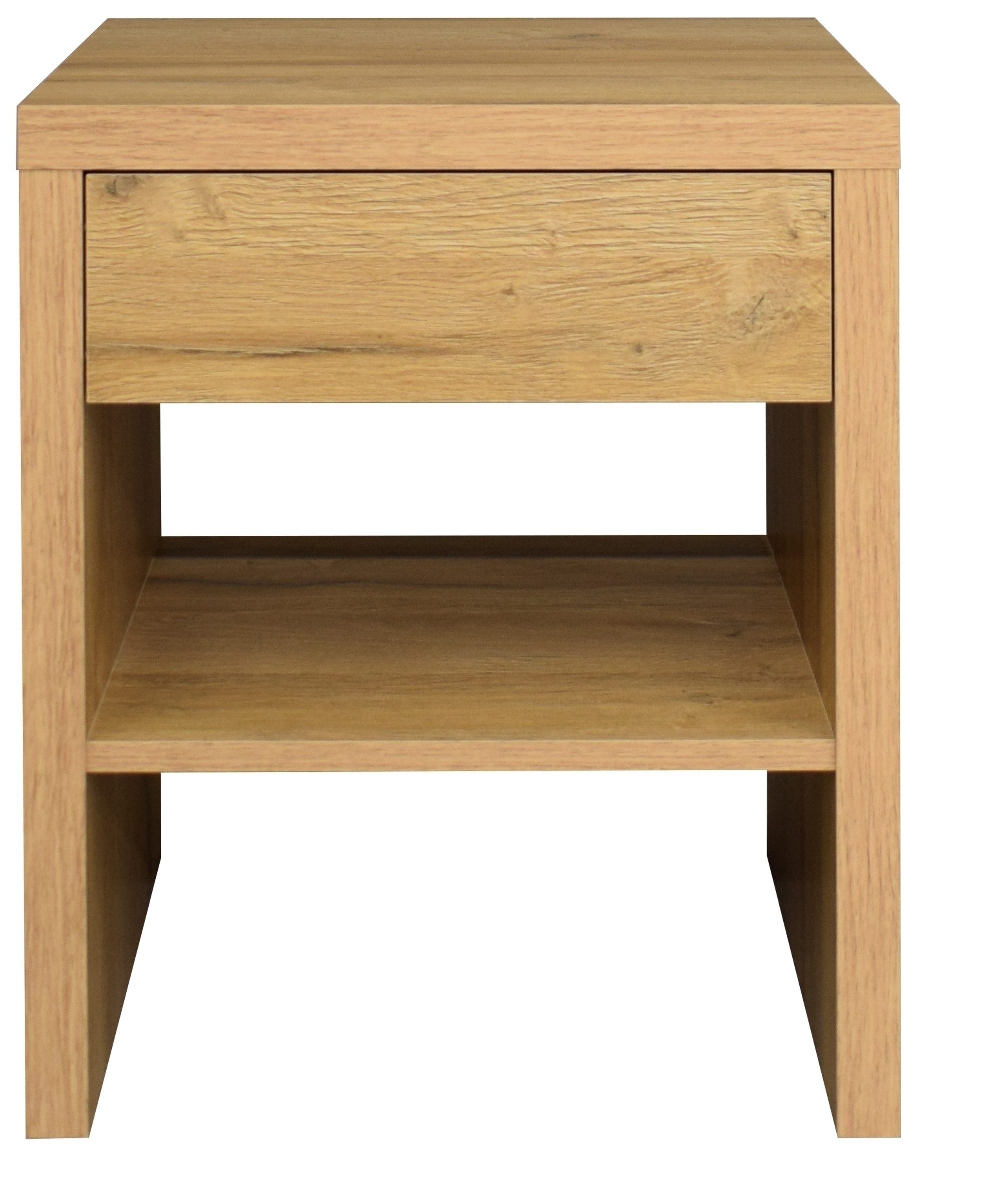Mäusbacher Nachtkommode Beistelltisch, 1 Schublade, Eiche sanremo hell - 44x52x36 (BxHxT)