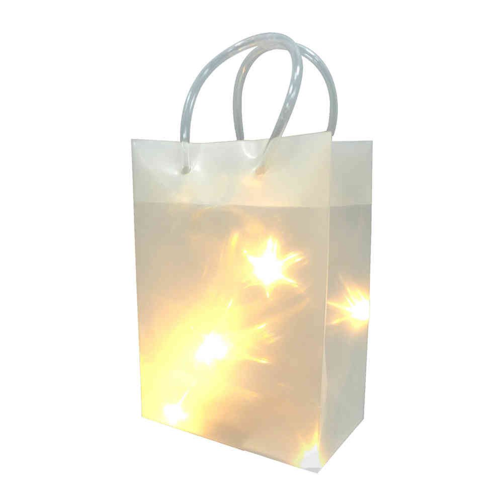 Gasper Аксессуары для домаsfolie 3D PVC TASCHE. STERNEFFEKT 12x7x17cm. incl. 10er LED Lichterkette.