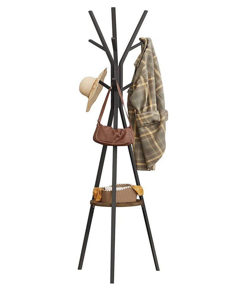 Woltu Kleiderständer, (1 St), mit 9 Haken und 1 Ablage, für Kleidung Hüte T günstig online kaufen