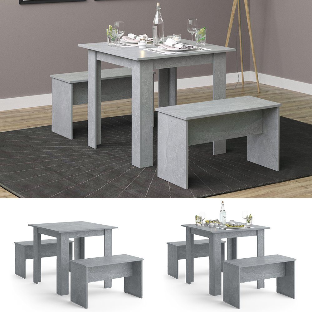 Vicco Essgruppe Sentio, Beton, 80 x günstig online kaufen