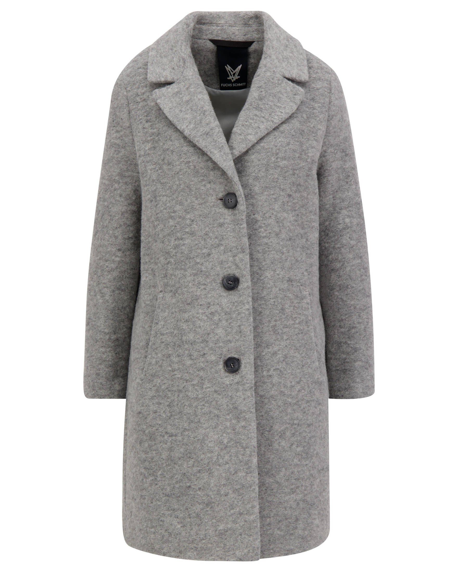Wollmantel Grau Damen