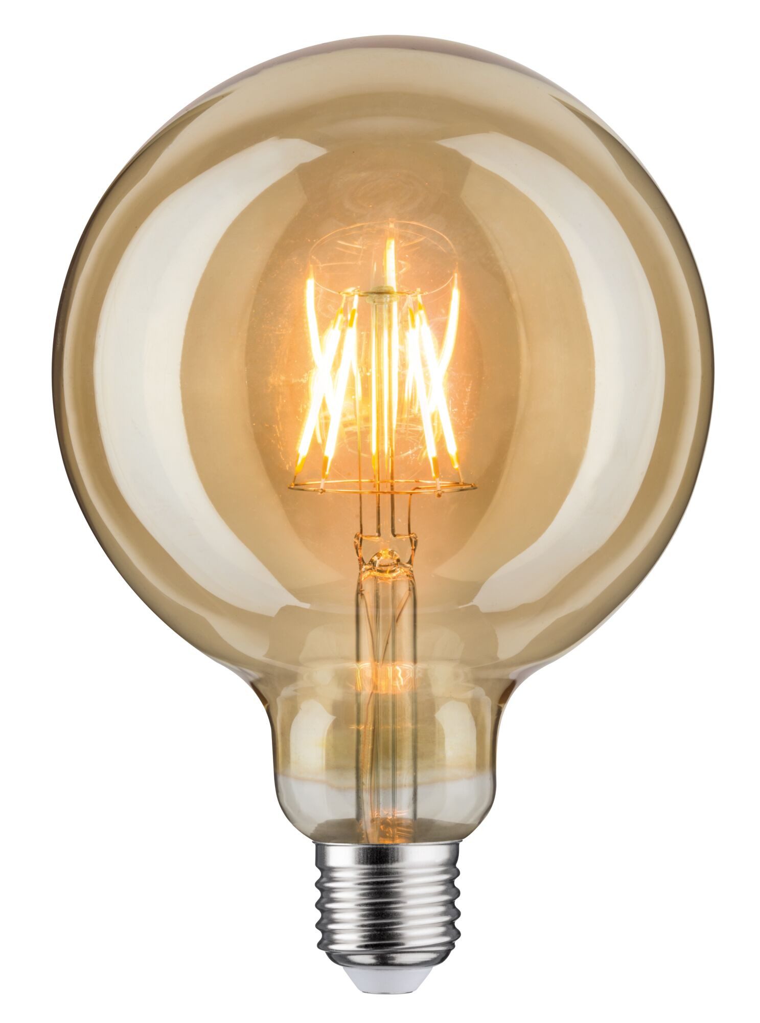 Paulmann LED-Filament 1879 Filament 230V LED Globe G125 E27 420lm 6,5W 1700K Gold, E27, 1 St.