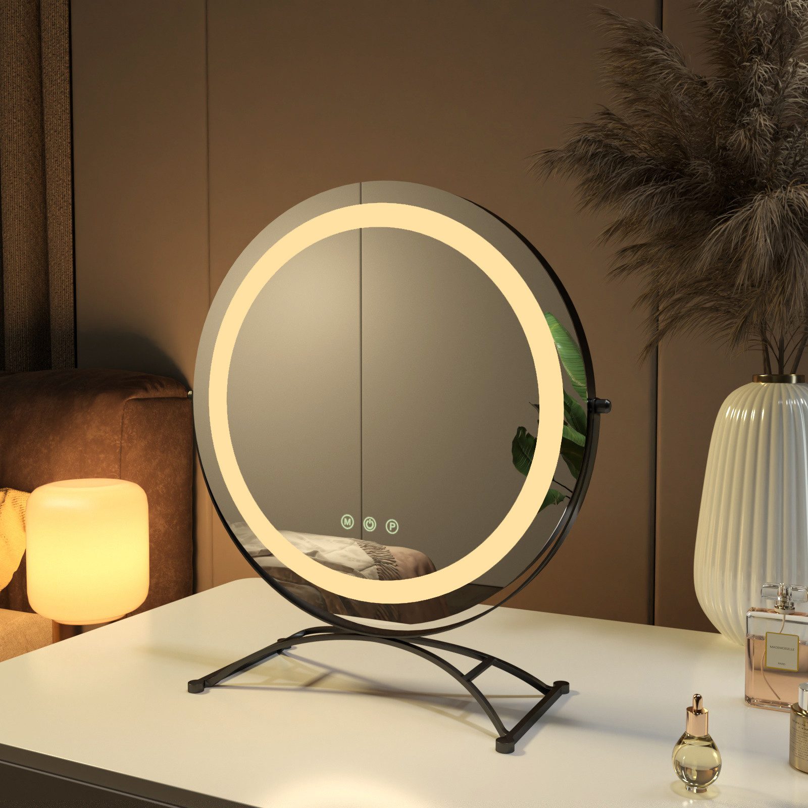 EMKE Kosmetikspiegel 360° Drehbar Schminkspiegel Runder günstig online kaufen