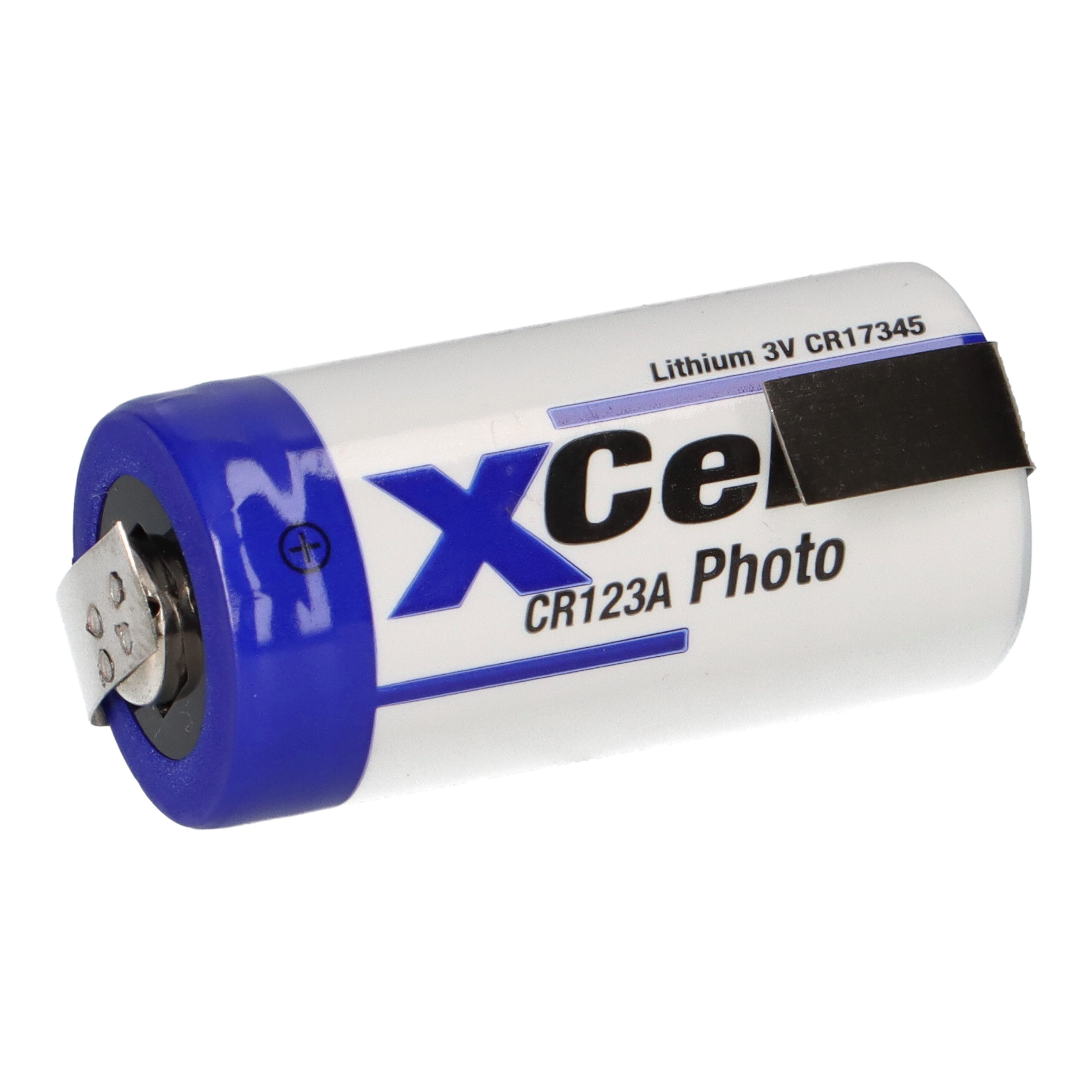 XCell XCell Photobatterie CR123A Lithium 3V 1550mAh Z-Lötfahne Batterie, (3 V)