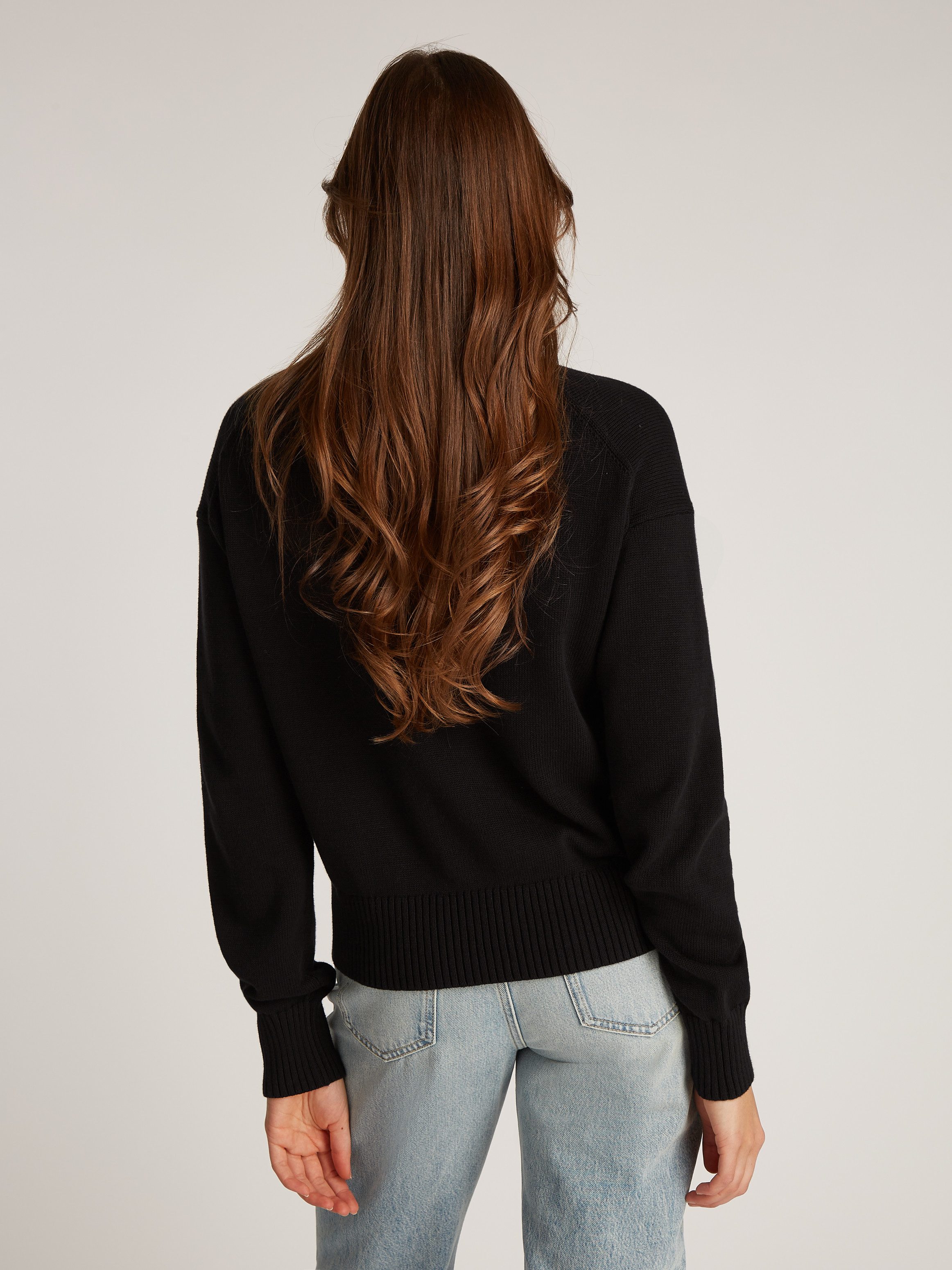 Calvin Klein Jeans Rundhalspullover MONOGRAM EMBRO günstig online kaufen
