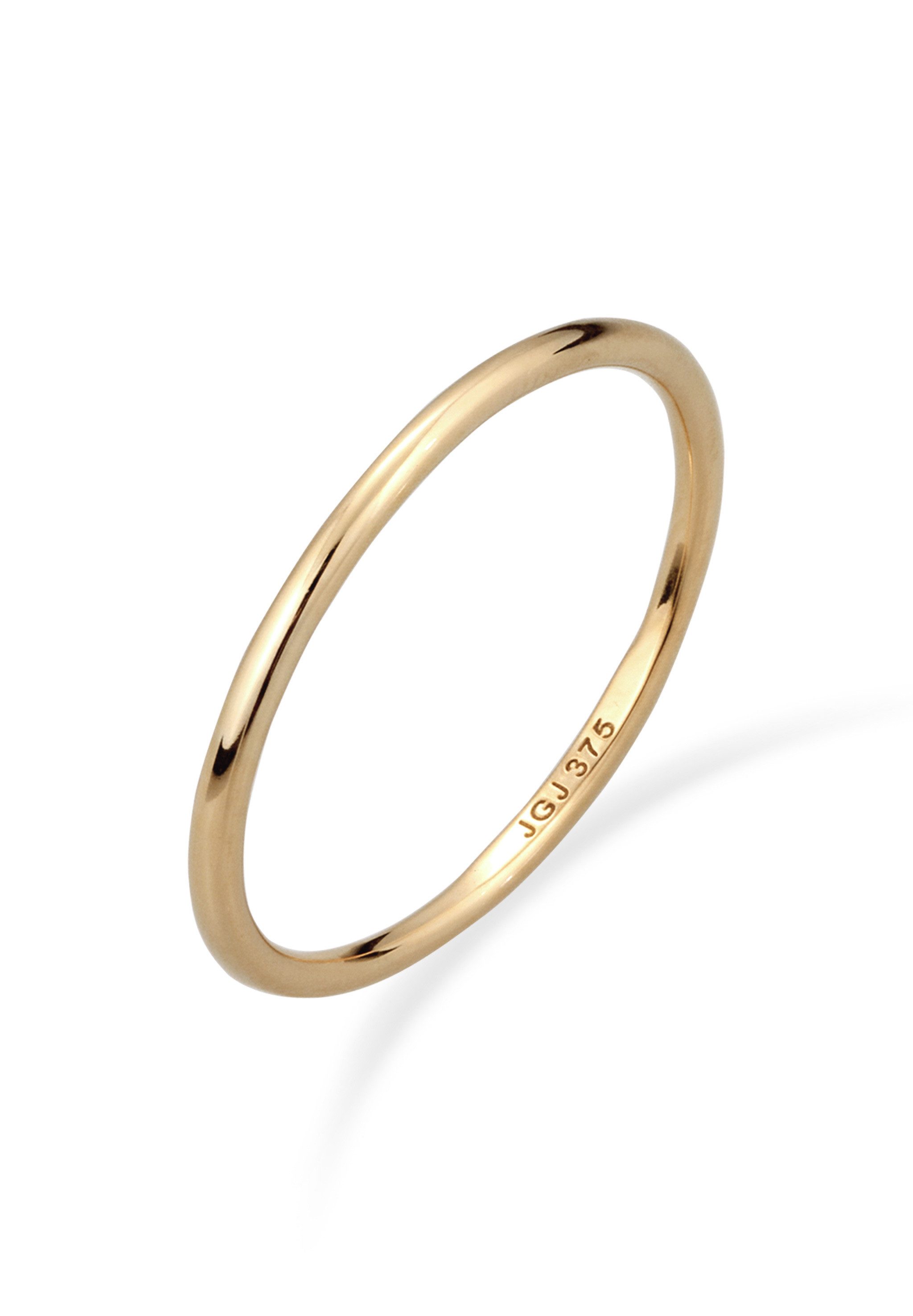 Elli Premium Partnerring Bandring Ehering Herren 375 Gelbgold