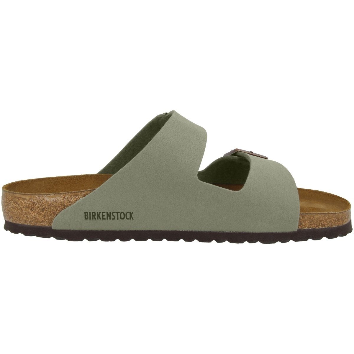 Sandale Arizona Nubuk Erwachsene Birko-Flor grau normal Unisex Birkenstock