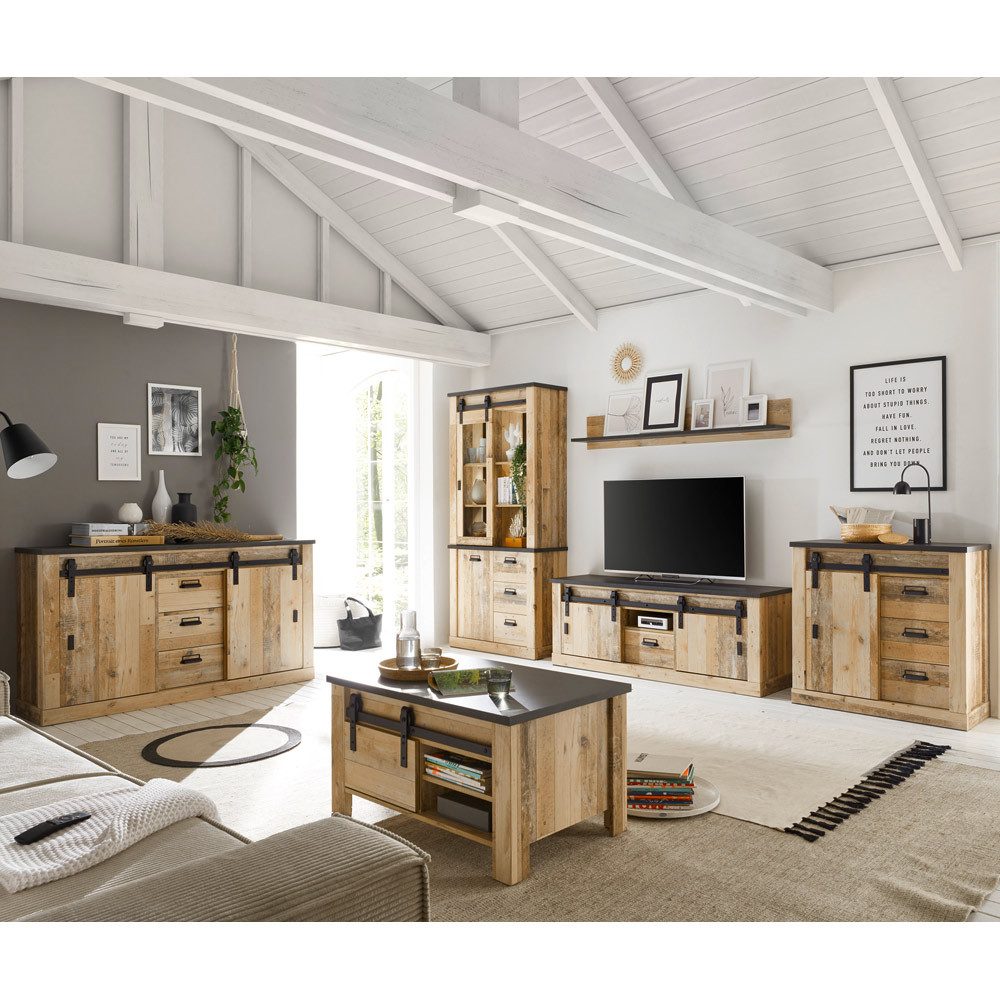 Lomadox Wohnzimmer-Set SHELTON-61, (Mega-Spar-Set, 6-St., 6-tlg), günstig online kaufen