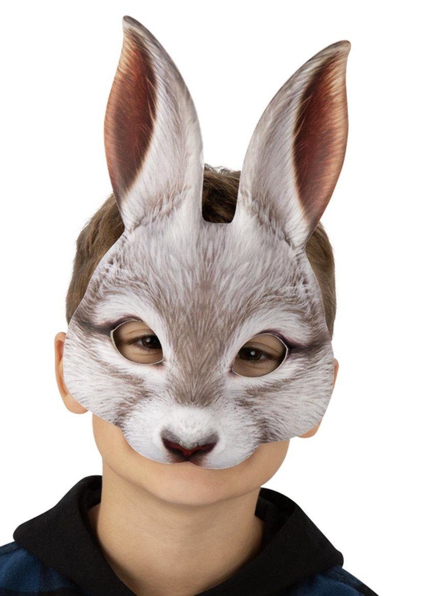 Verkleidungsmaske Weißer Hase Maske für Kinder