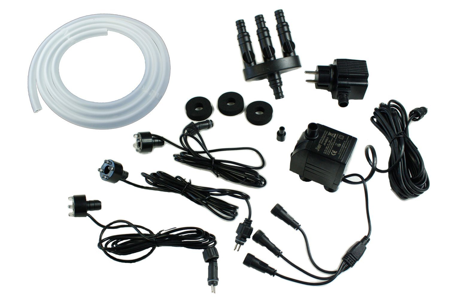Arnusa Springbrunnenpumpe Komplett Set mit LED günstig online kaufen