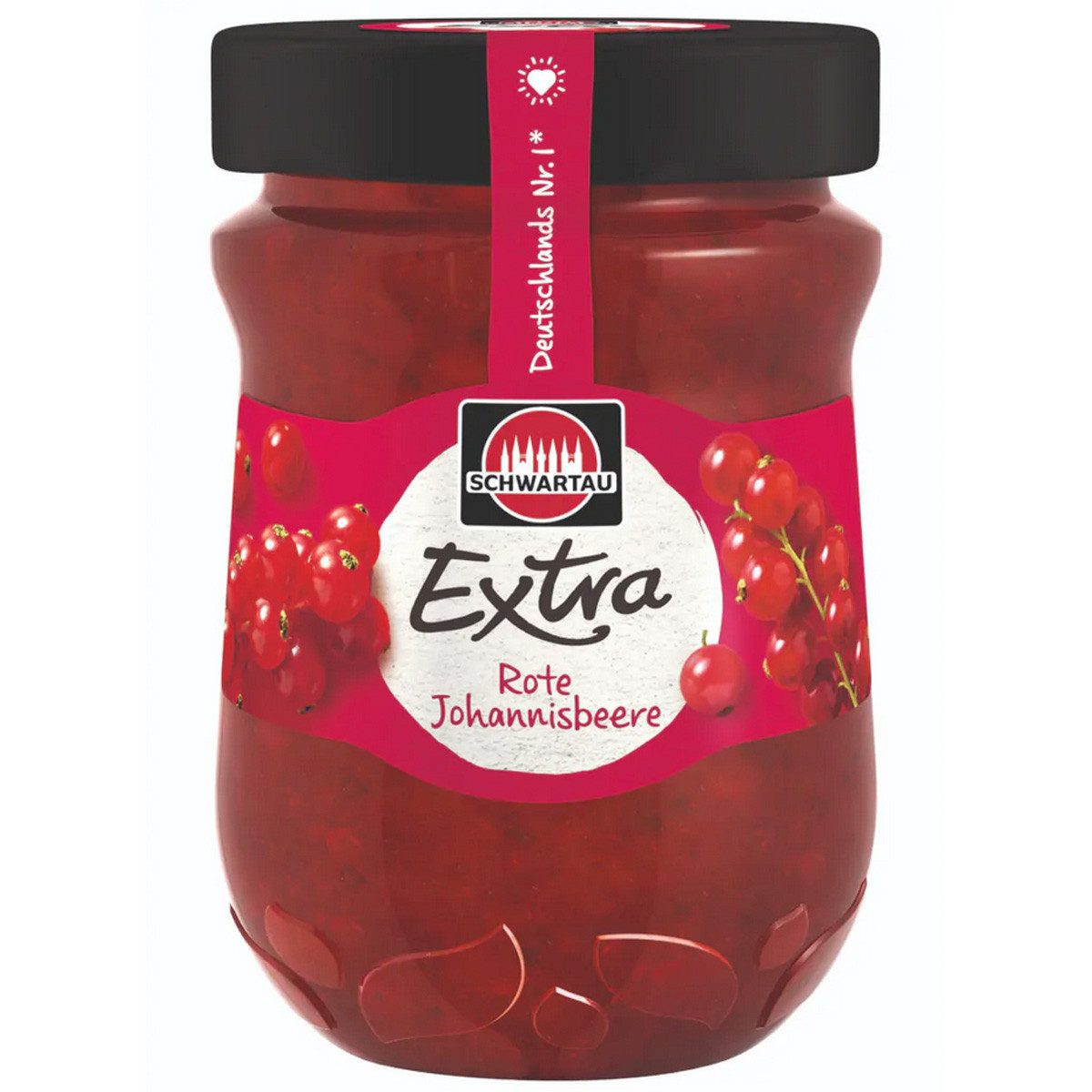SCHWARTAU Fruchtaufstrich, Schwartau Extra rote Johannisbeere Frühstück Fruchtaufstrich 340g