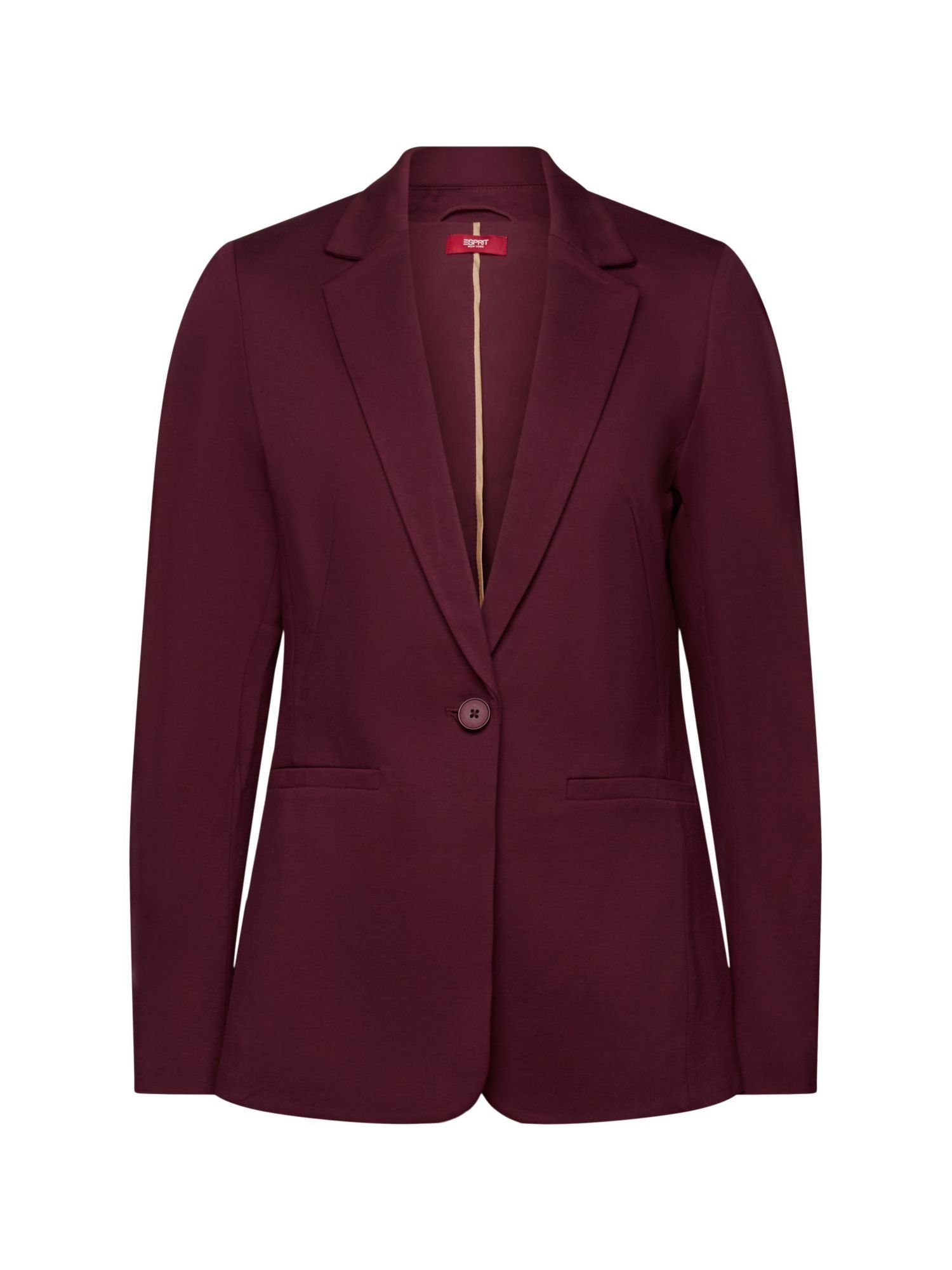 Esprit Collection Longblazer SPORTY PUNTO Mix & Match Blazer AUBERGINE