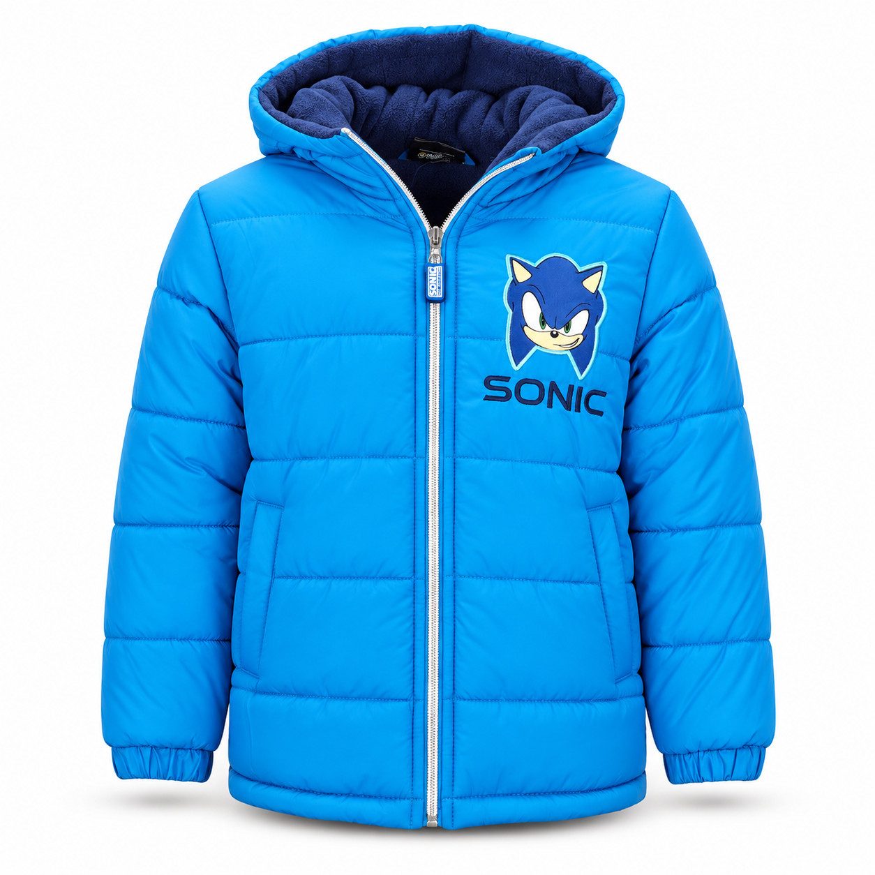 Sonic The Hedgehog Winterjacke Sonic The Hedgehog Kinder Winterjacke Jungen Jacke mit Kapuze Gr. 98 bis 128
