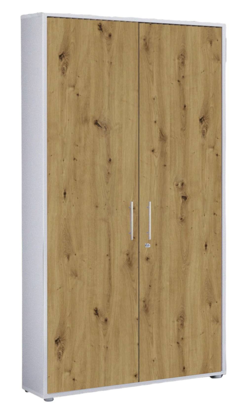 BMG Möbel Aktenschrank Office Edition abschließbar, 5 OH, Fronten Matt, Hochglanz lackiert oder Holzoptik