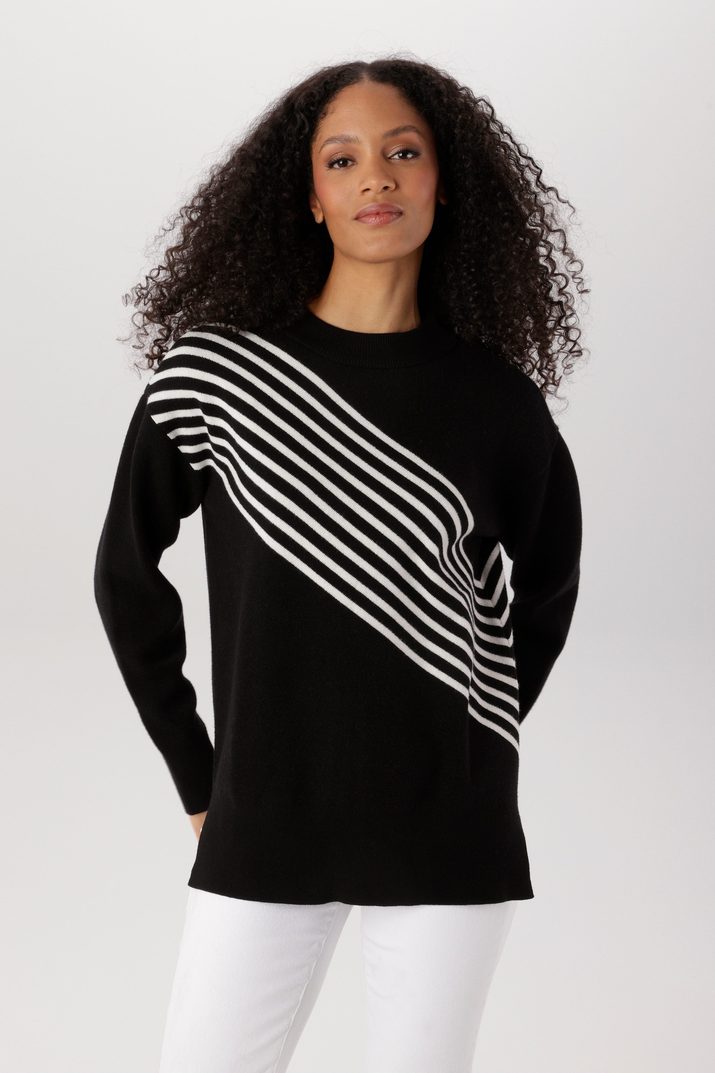 Aniston SELECTED Strickpullover raffinierter Streifenverlauf vorne und hinten - NEUE KOLLEKTION. € 39,99, (€ 39,99 pro 1 Stk).