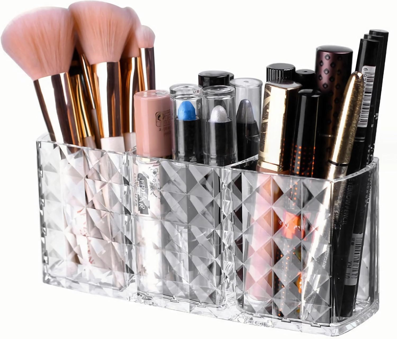 Organizer Make Up Organizer, Makeup Pinsel Organizer Becher, mit 3 Fächern