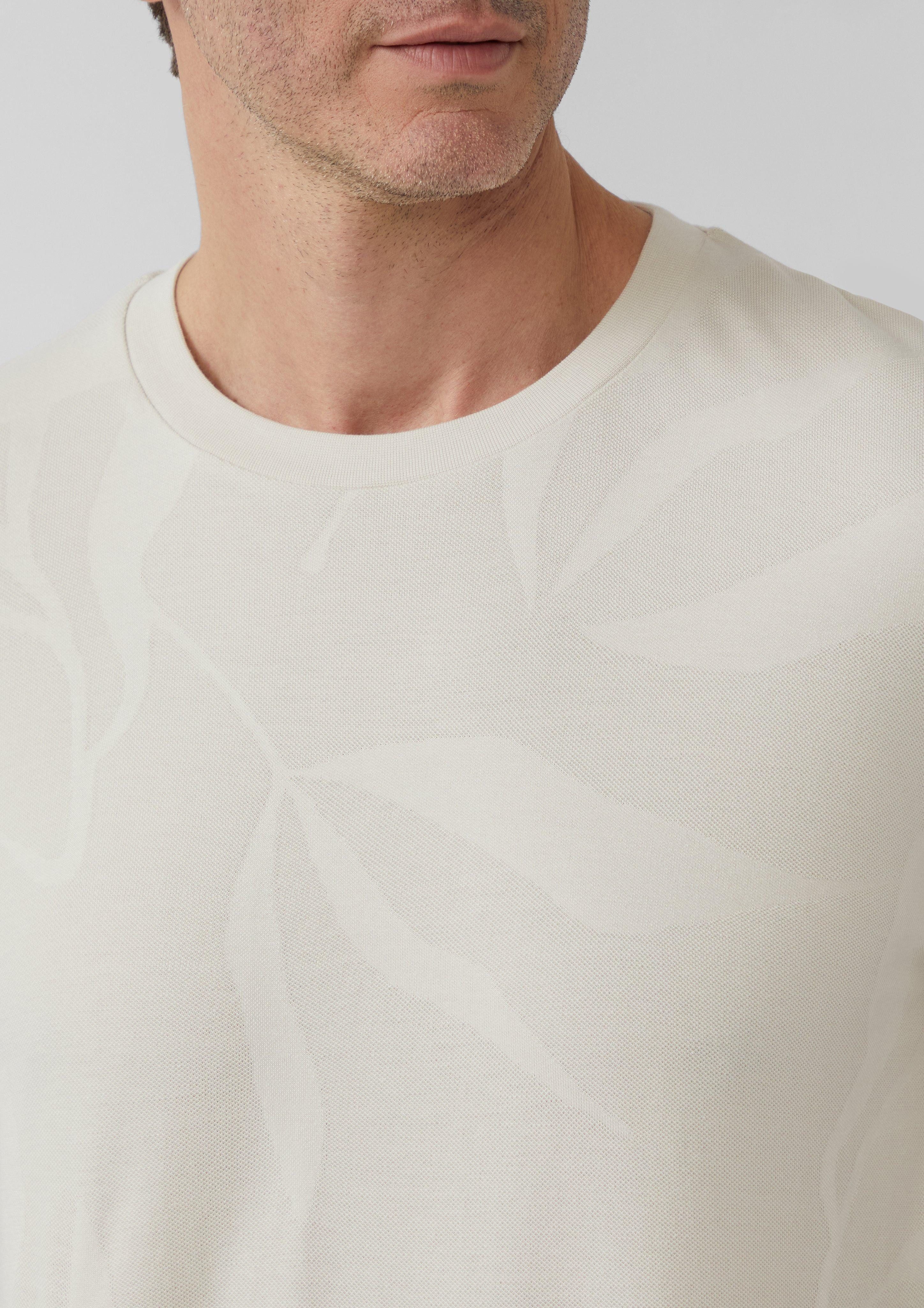 s.Oliver BLACK LABEL Kurzarmshirt Jacquard-T-Shirt mit günstig online kaufen