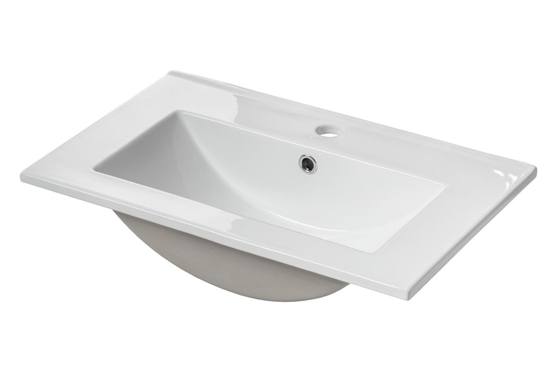 Xlmoebel Waschbecken Keramik Aufsatzwaschtisch Weiß Einbau Becken, Made in Europa