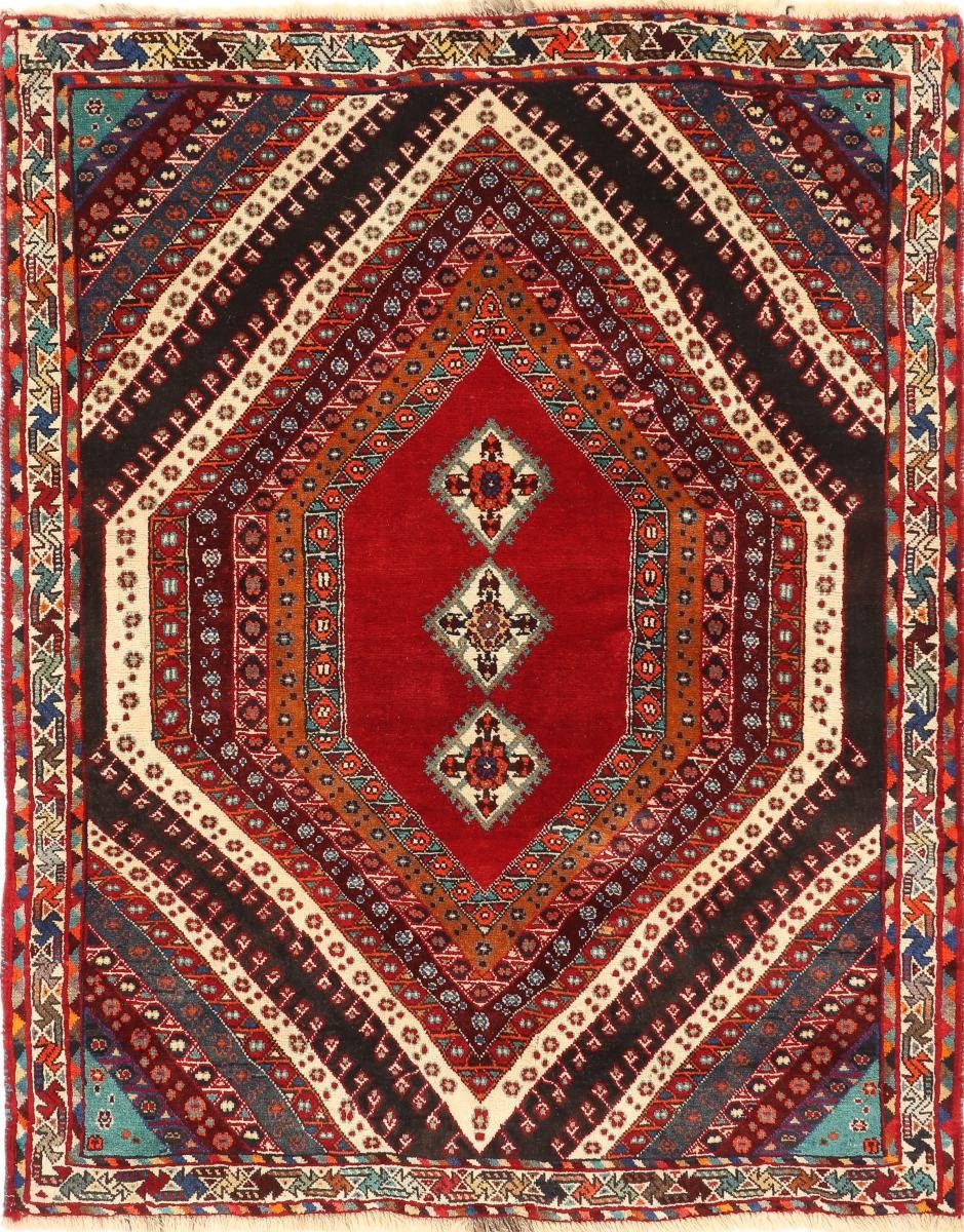 Orientteppich Shiraz 117x147 Handgeknüpfter Orientteppich / 10 rechteckig, Perserteppich, Trading, Höhe: mm Nain