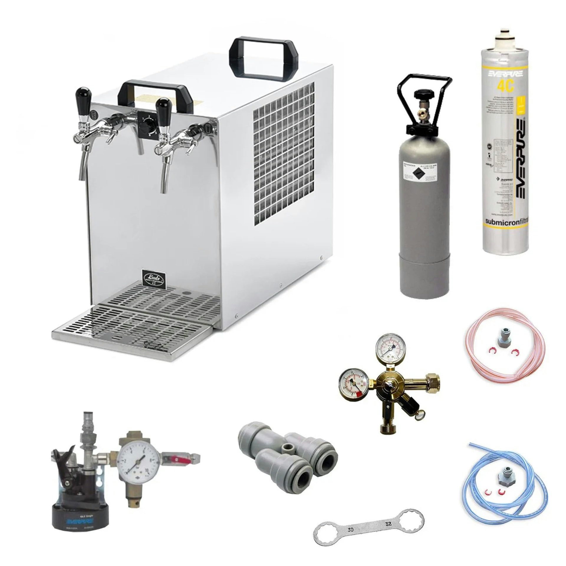 ich-zapfe Wassersprudler Komplett Set Wassersprudler, Wasserspender, Trinkwassersprudler - Soda
