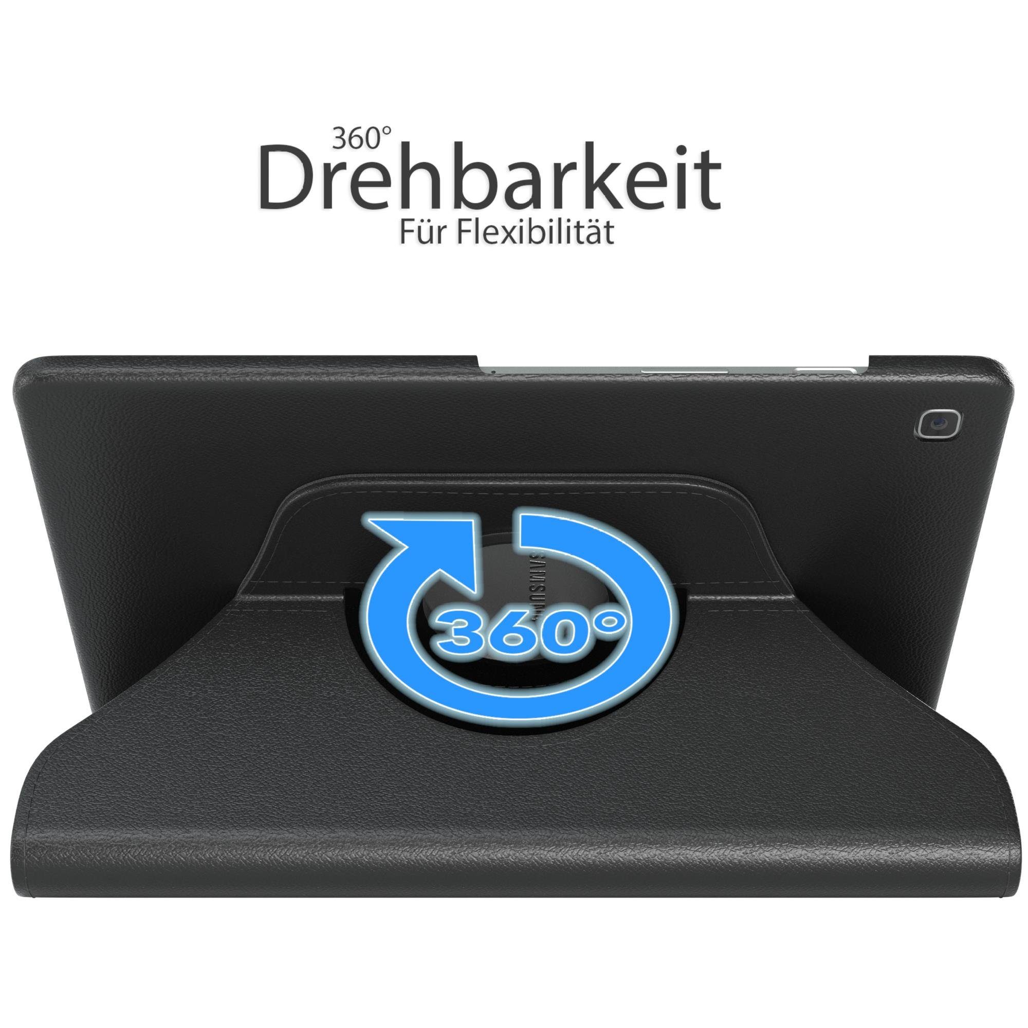 EAZY CASE Tablet-Hülle Rotation Case für Samsung Galaxy Tab S5e 10,5 Zoll, Hülle 360° drehbar mit Standfunktion Etui Anti-Kratz Tasche Schwarz