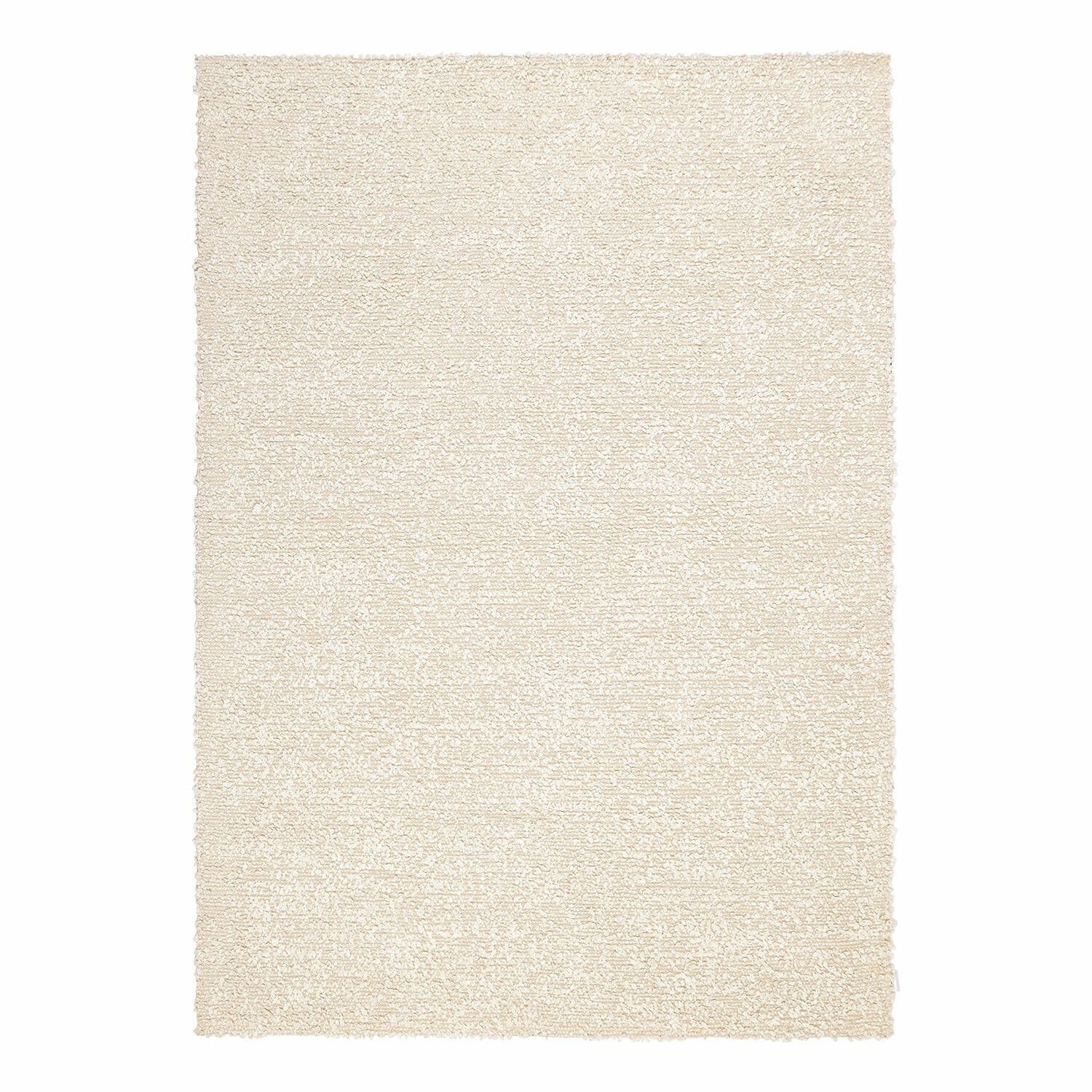 Mirabeau Teppich edler Teppich Wodaha mit Bouclé-Struktur & weichem Flor creme, Wohnzimmerteppich, Baumwollgemisch, rechteckig, L 300cm, B 200cm