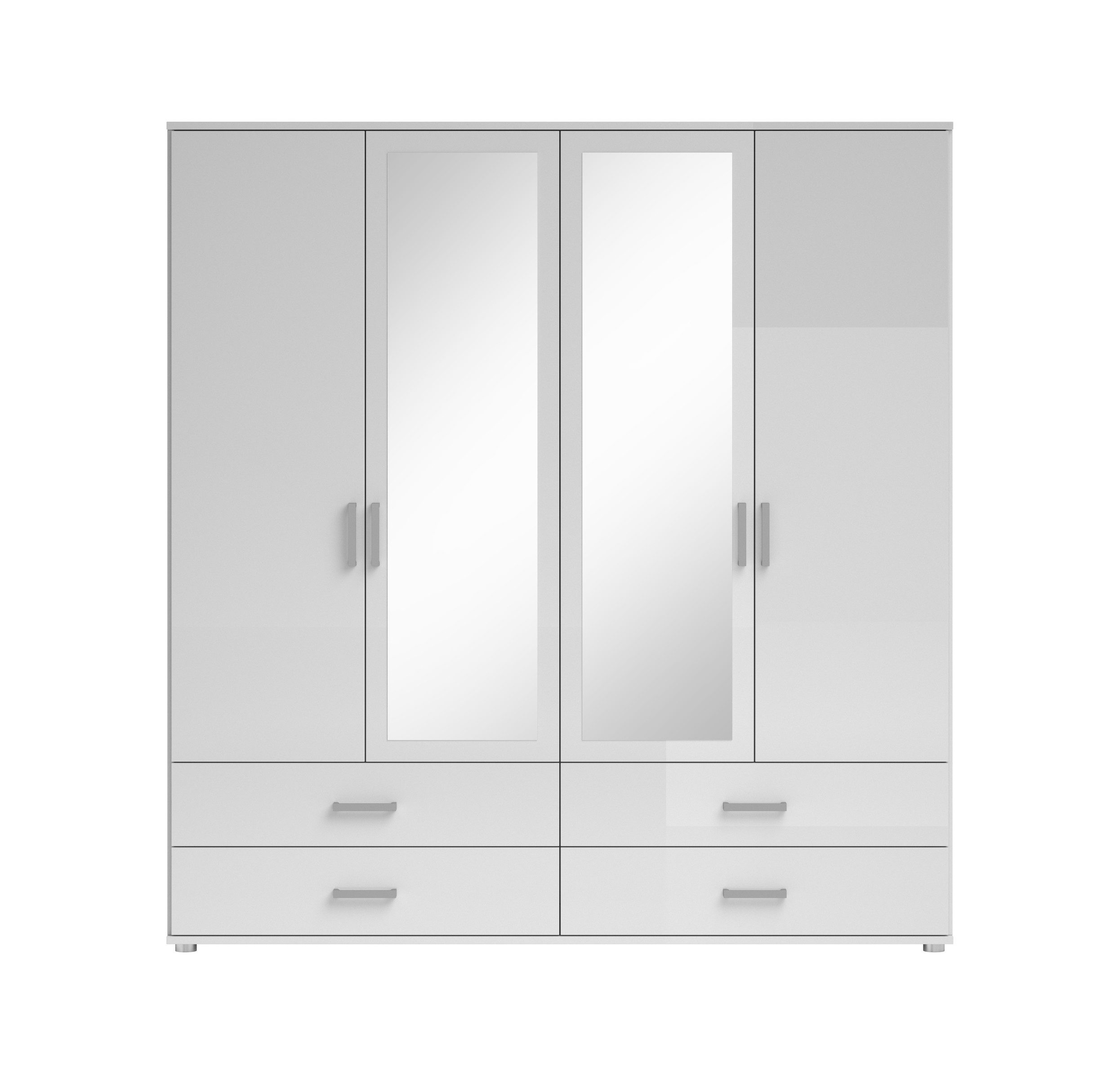 möbelando Kleiderschrank Ivar 180 x 190 x 51 cm (B/H/T)