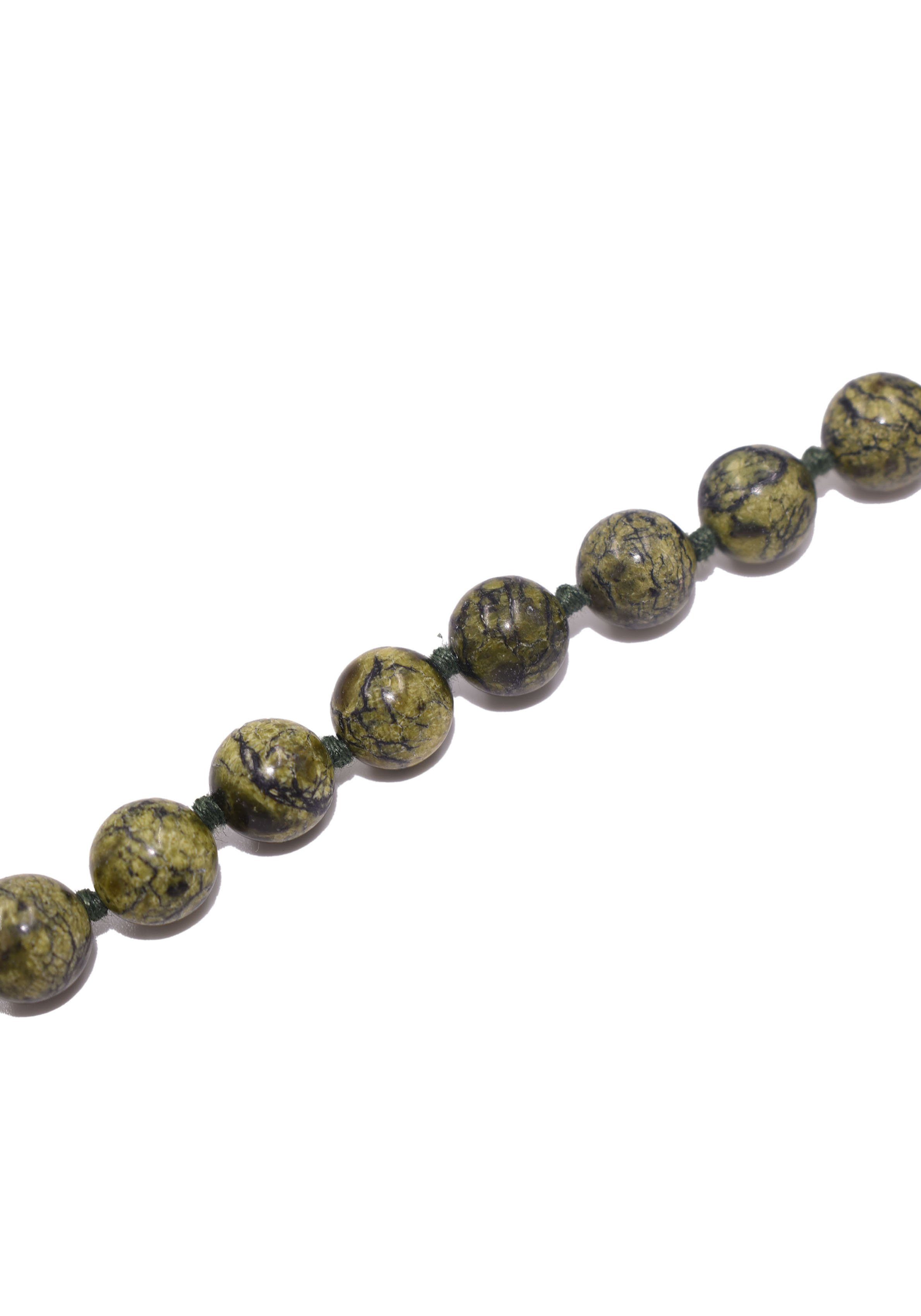 Firetti Collier Schmuck Geschenk Halsschmuck Halskette Farbstein Edelstein Serpentin, Made in Germany - mit Serpentin