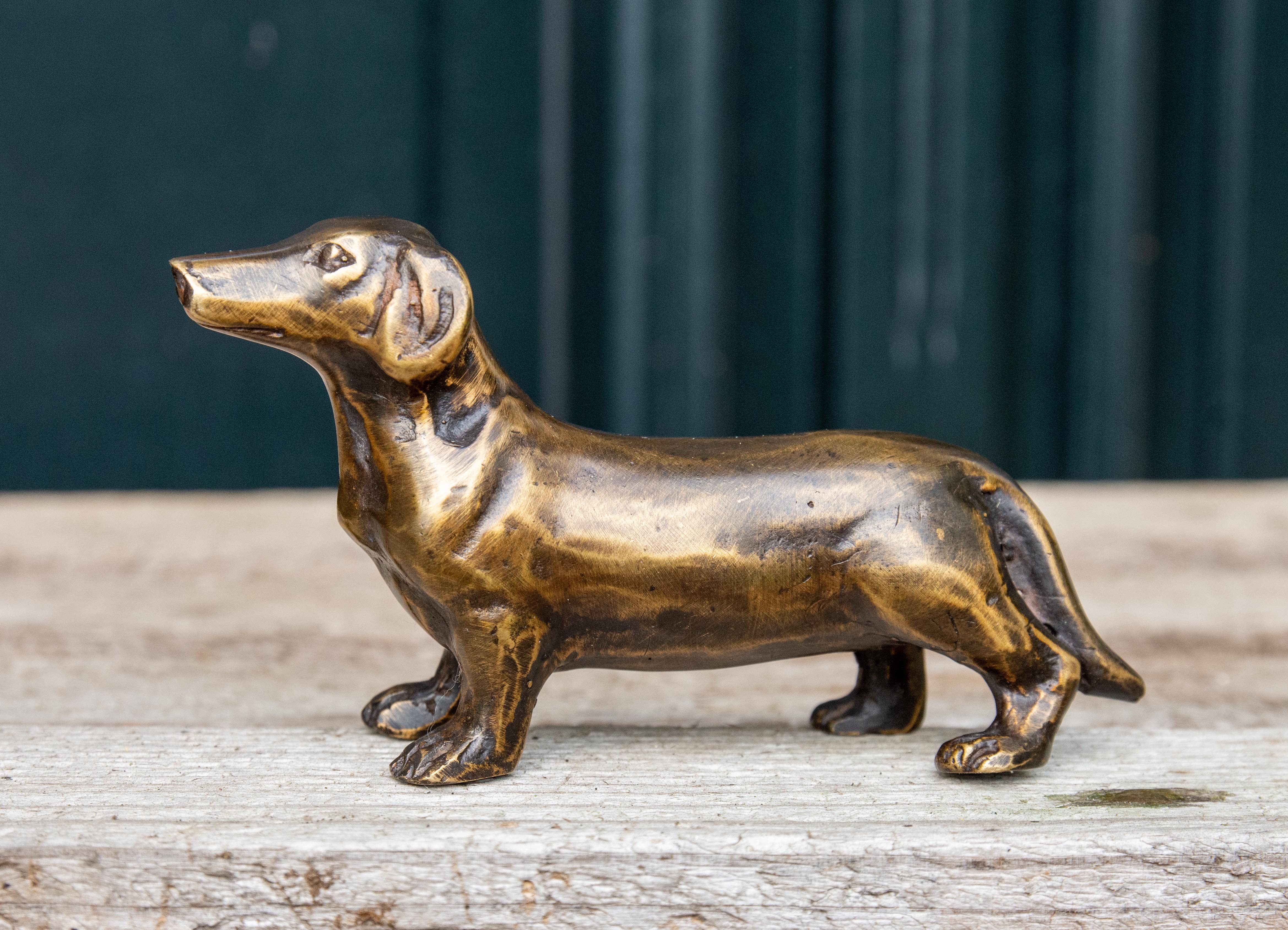 IDYL Dekofigur IDYL Bronze-Skulptur Dackel