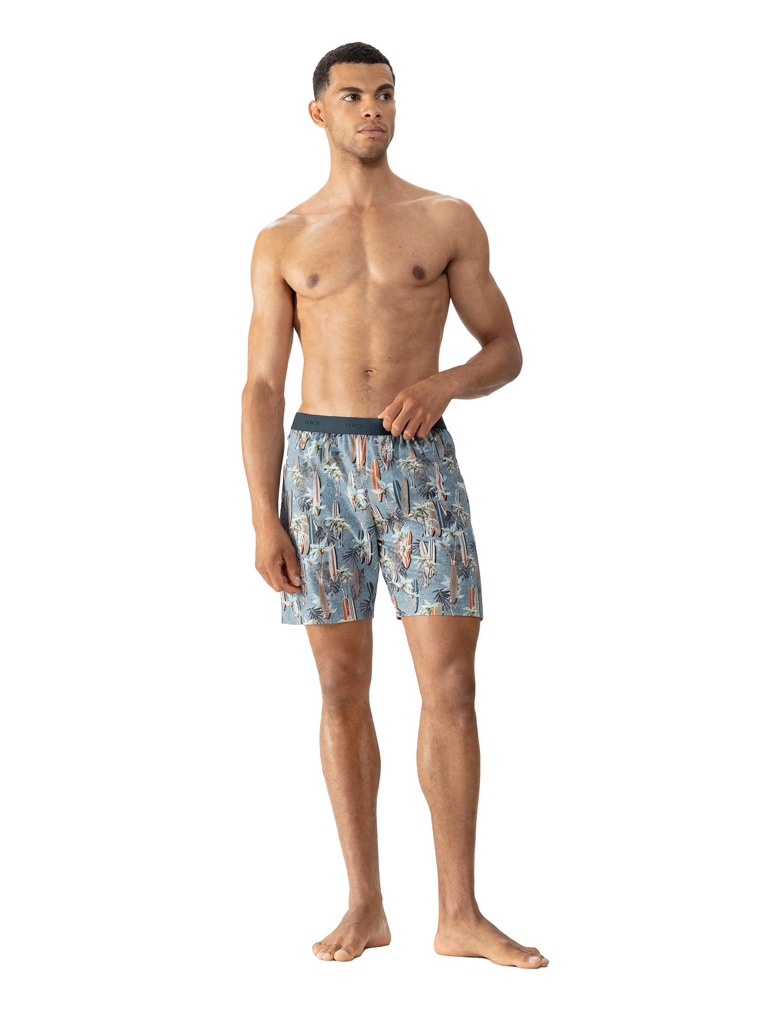 Mey Pyjamahose Mey Herren Hose kurz 31204 Flint Stone (1 Stück, 1-tlg., 1 Stück)