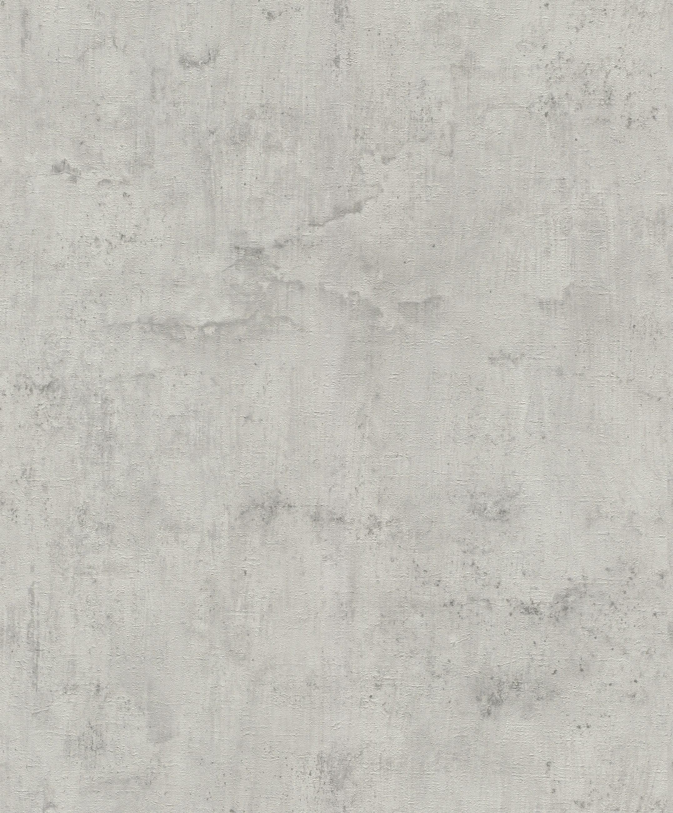 Rasch Vliestapete Betonoptik - Vinyltapete Grau Silber, Betonoptik, (1 Rolle, 1 St., 10,05 m x 0,53 m), gute Lichtbeständigkeit, feucht abwischbar, restlos abziehbar