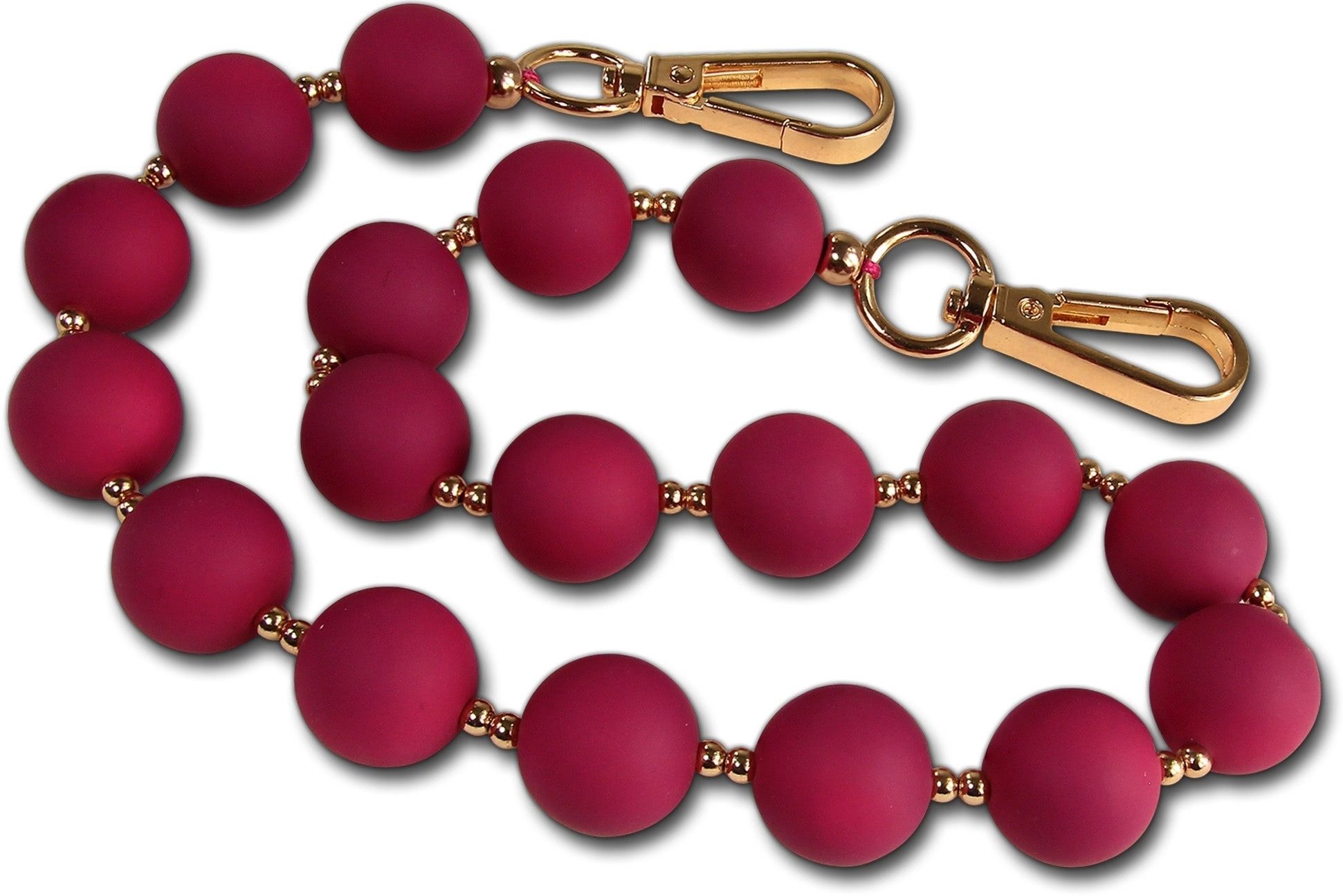 FLORENCE Tragegurt Boho-Gurt pink Florence Tragegurt Kugeln, Damen Tragegurt Polyester 600D pink, Kugeln