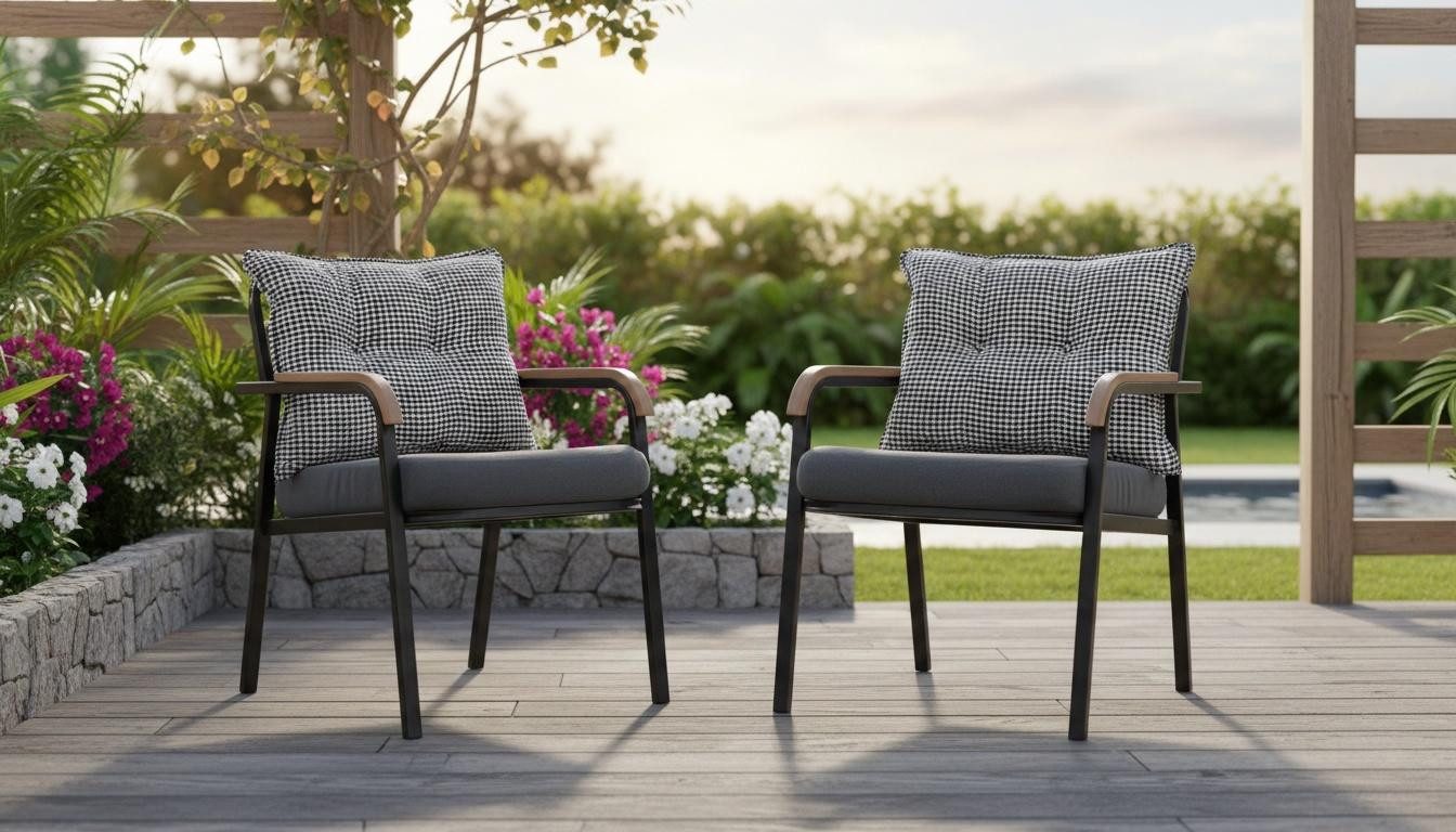 JVmoebel Wohnlandschaft Sessel Grau Stil Modern Weicher Sessel Metallrahmen Holzarmlehnen, 2 Teile, Sofa U-form