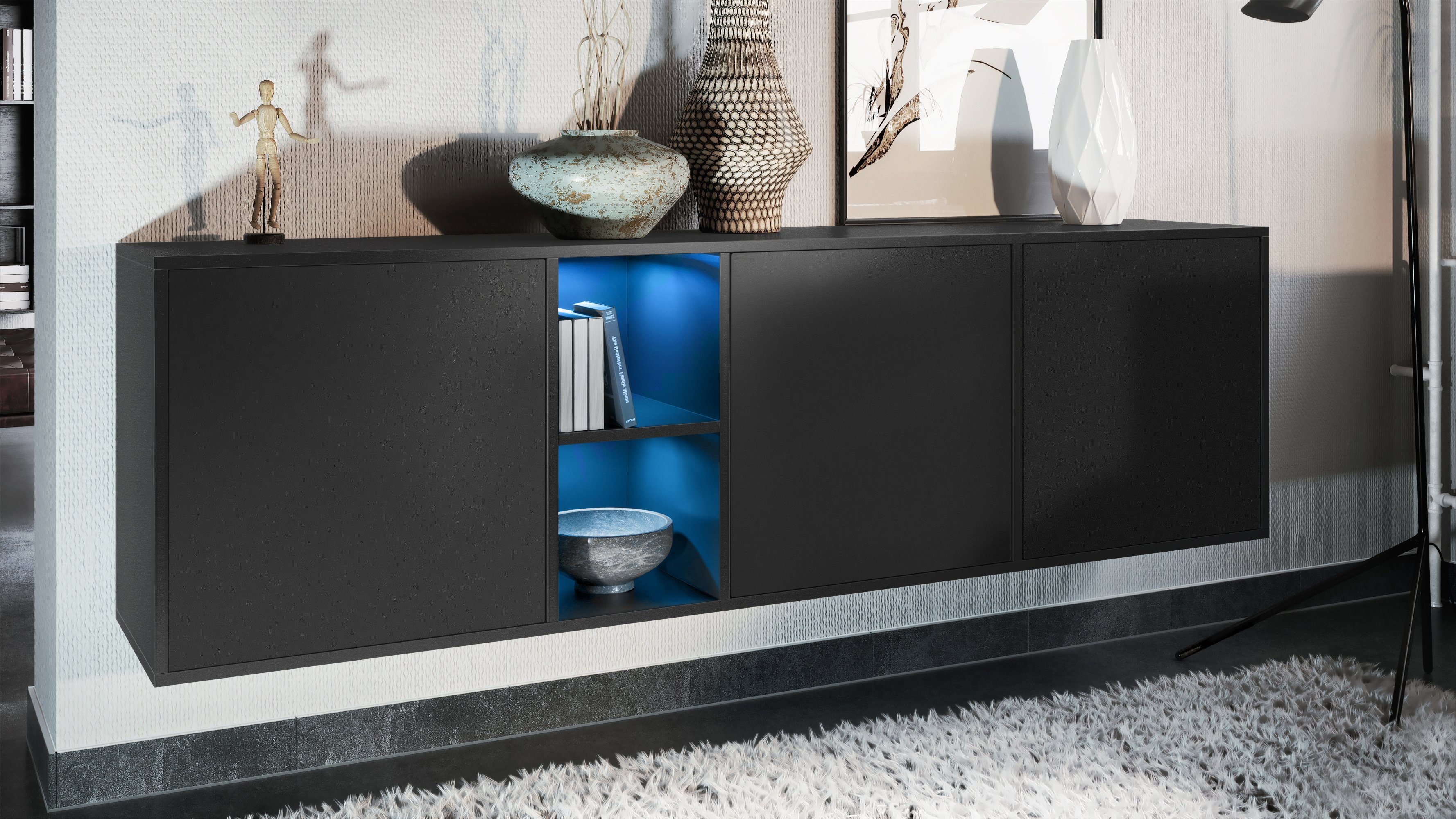 Vladon Sideboard Cuba (Kommode, mit 3 günstig online kaufen