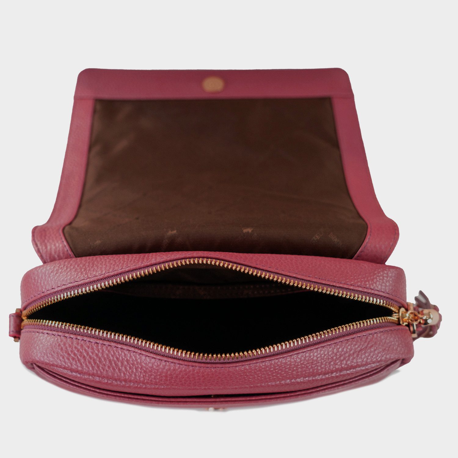 Braun Büffel Umhängetasche ALESSIA Umhängetasche Flap brown rose