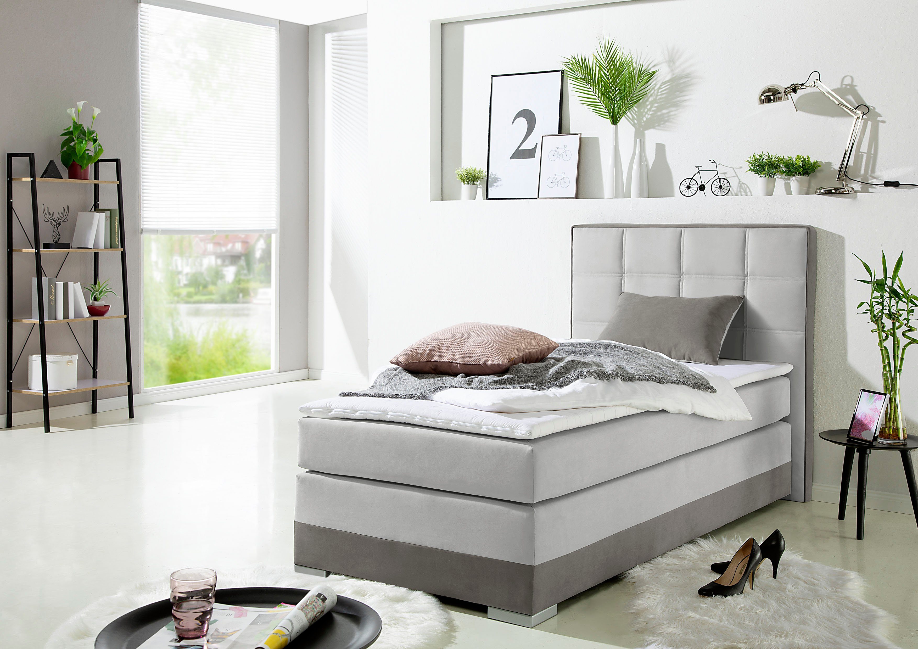 Home affaire Boxspringbett, inklusive Topper und Wendekissen