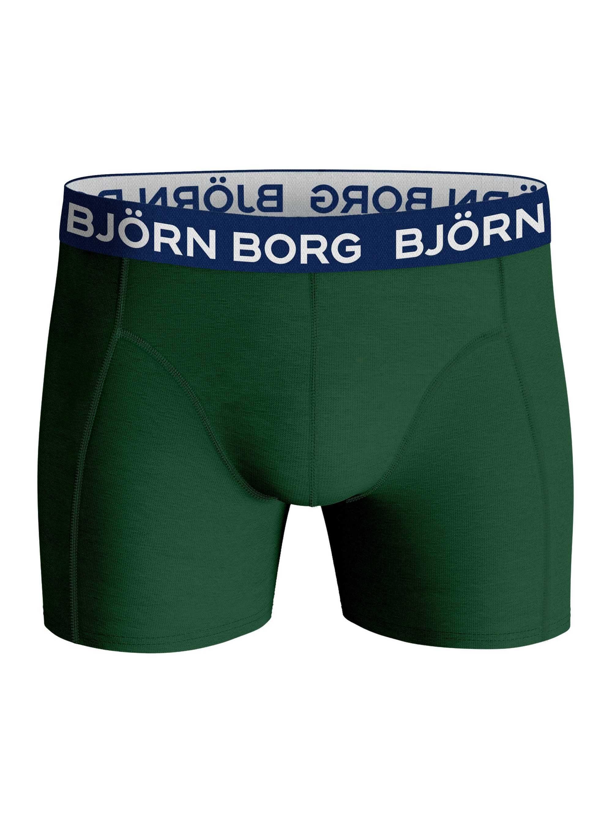 Grün/Beige/Khaki 3er Boxer Boxershorts Pack Cotton Borg Björn Stretch Herren -